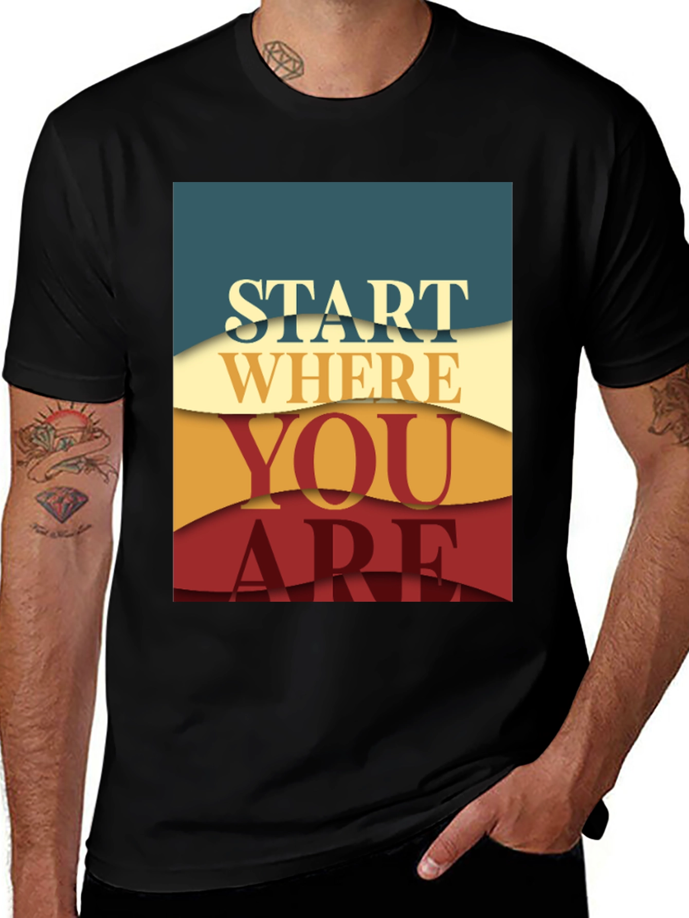 Variant 29 of Inspirational Graphic Tee - Start Where You Are