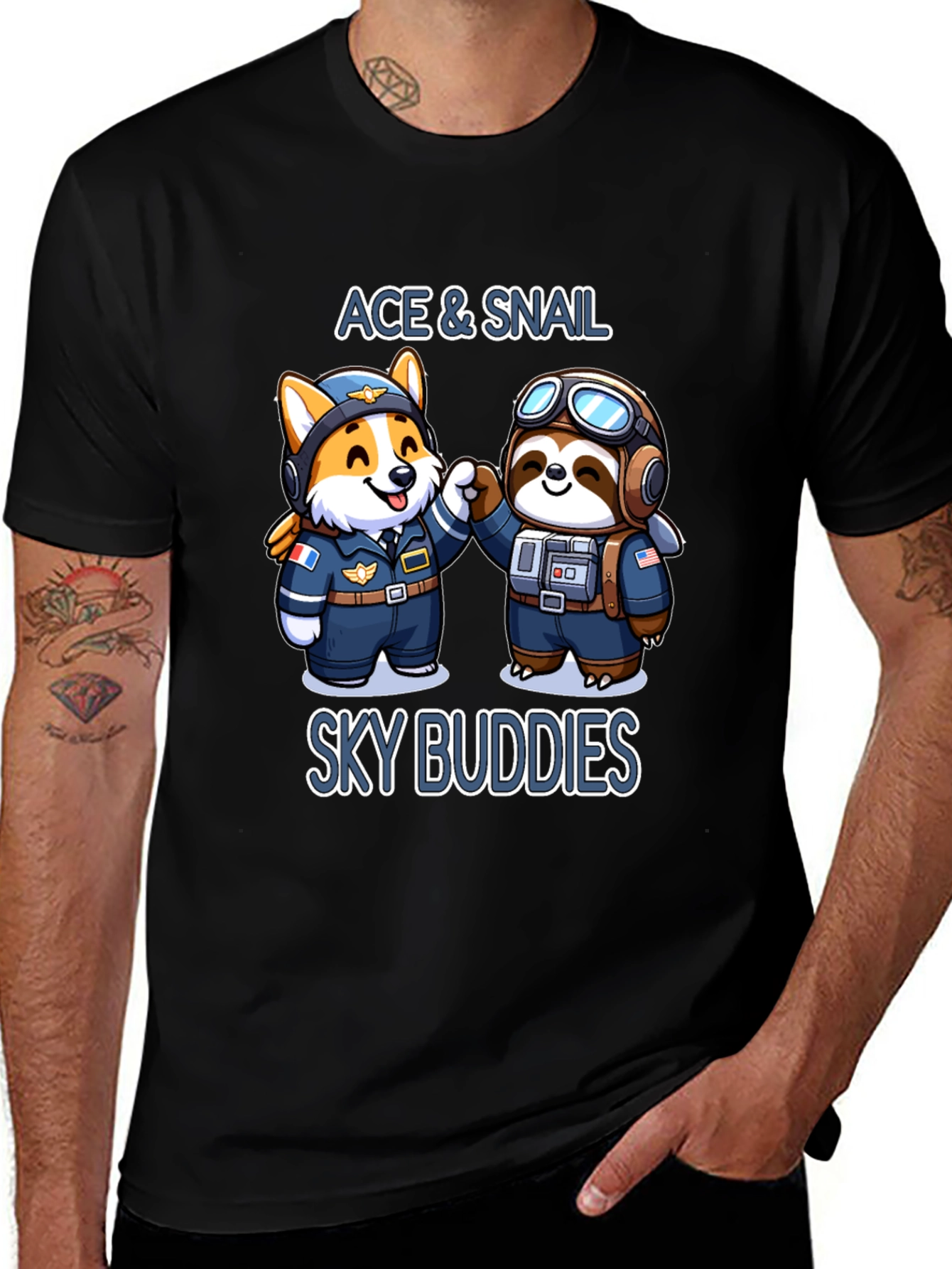 Variant 13 of Ace & Snail Sky Buddies T-Shirt