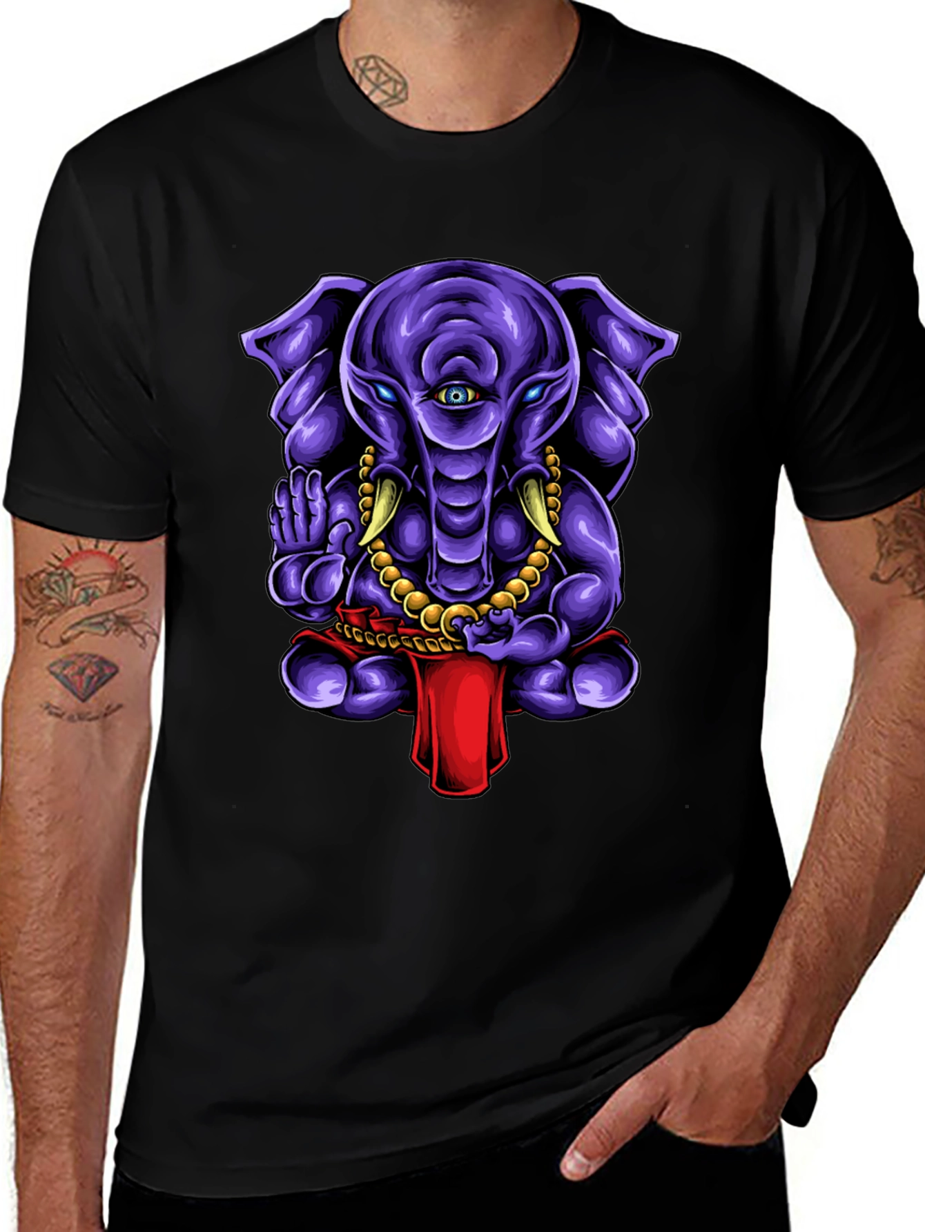 Variant 21 of Third Eye Elephant Graphic Tee