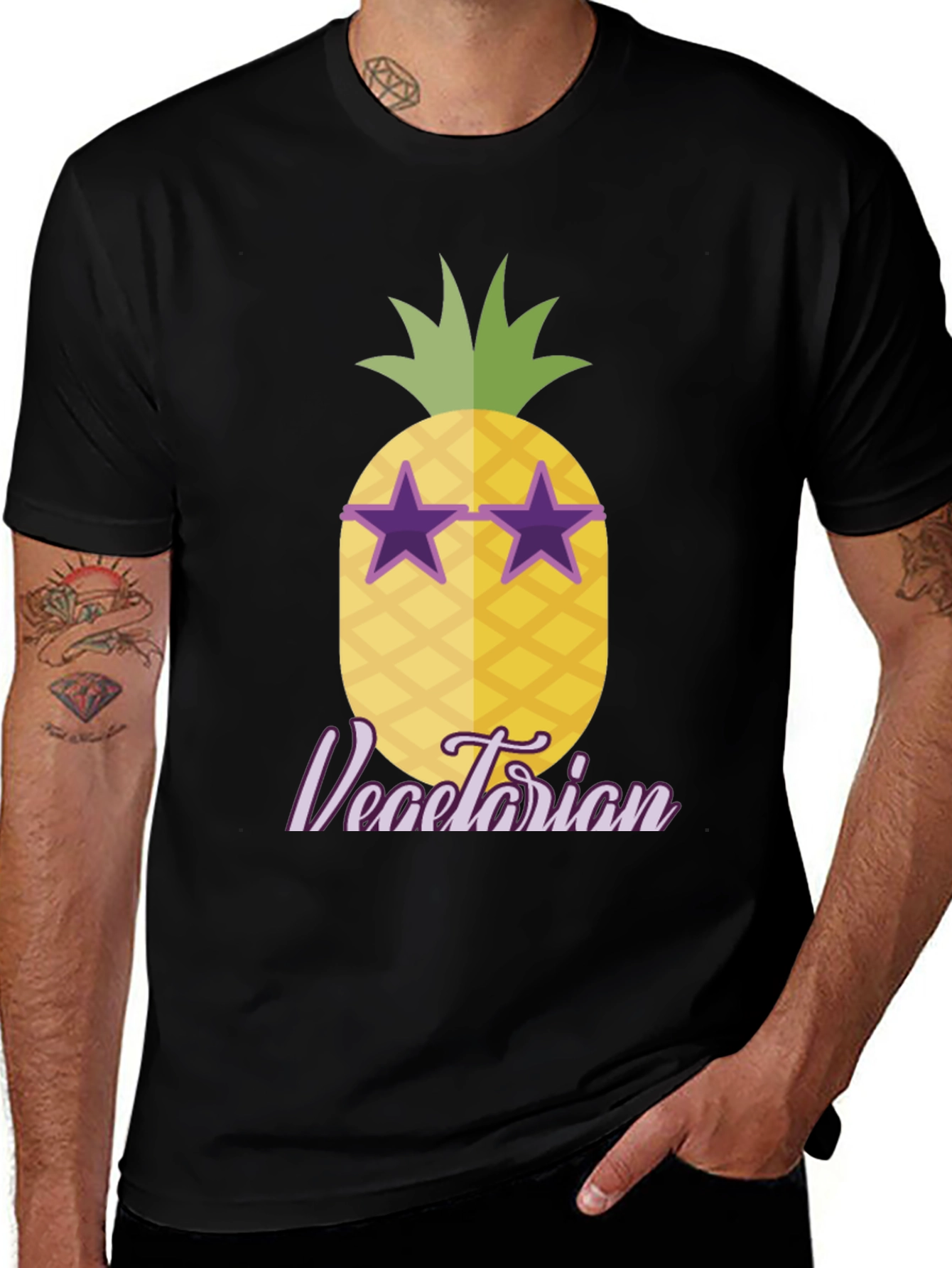 Variant 14 of Vegetarian Pineapple T-Shirt