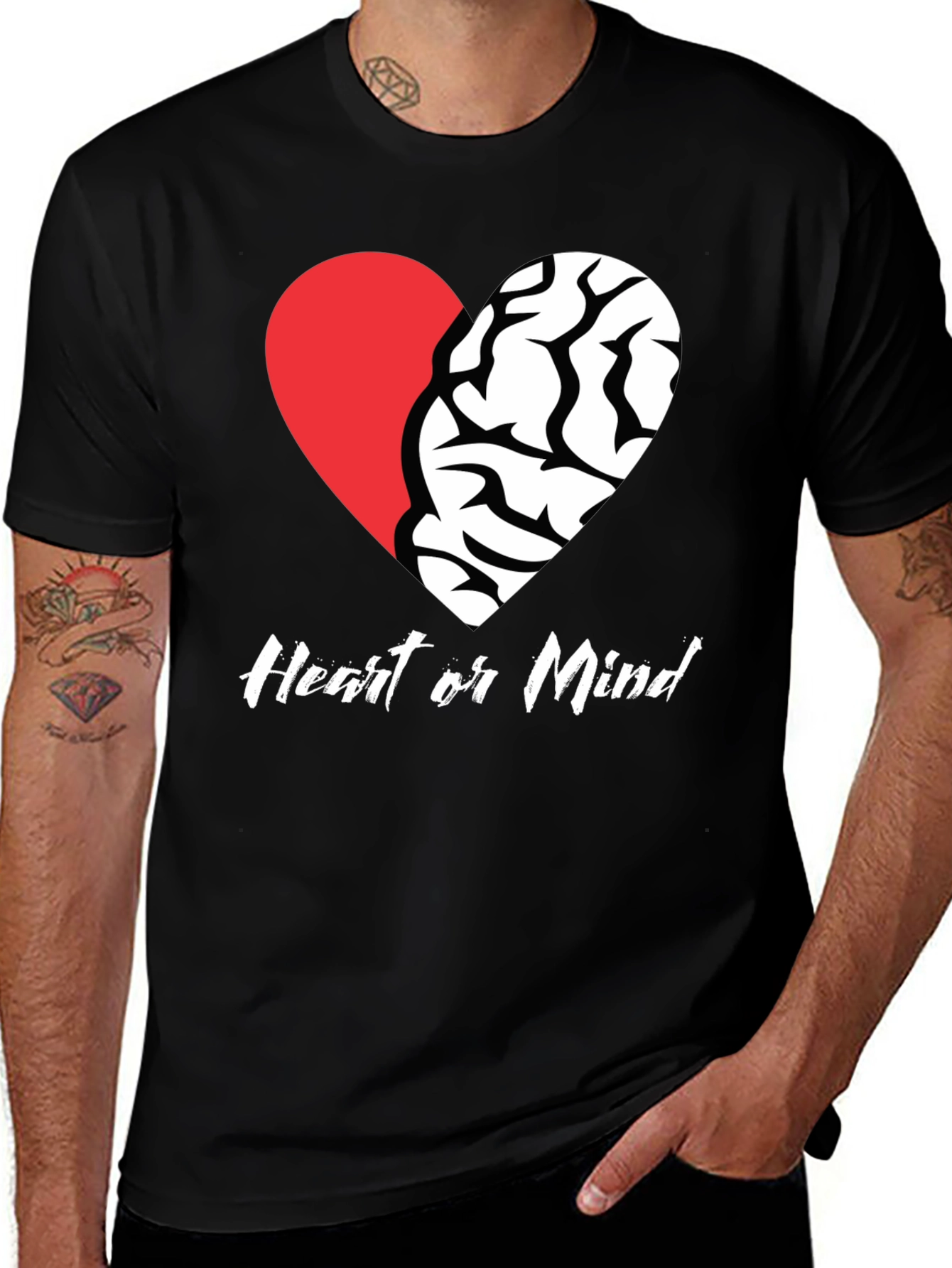 Variant 9 of Heart or Mind Graphic Tee