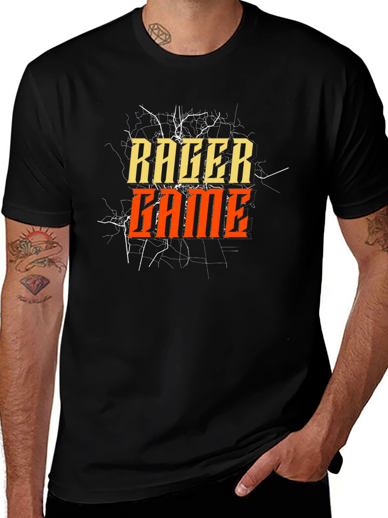 Variant 14 of Racer Game Black Graphic Tee