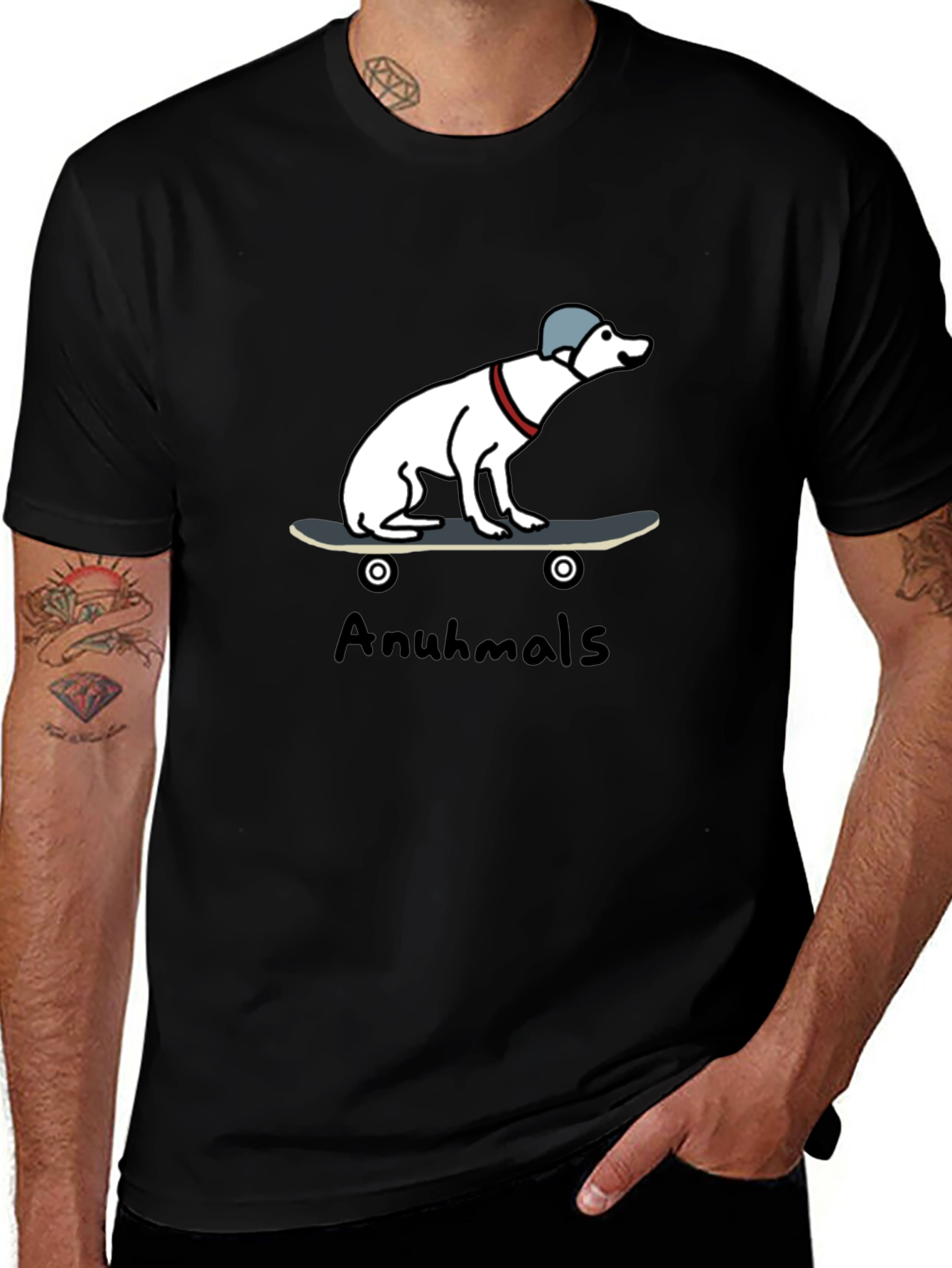 Variant 13 of Dog on Skateboard Graphic T-Shirt