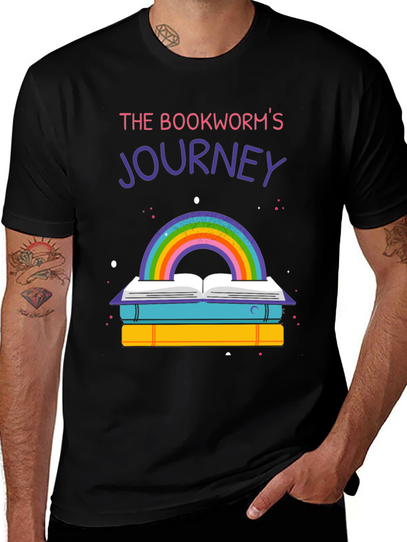 Variant 13 of Bookworm's Journey Graphic Tee