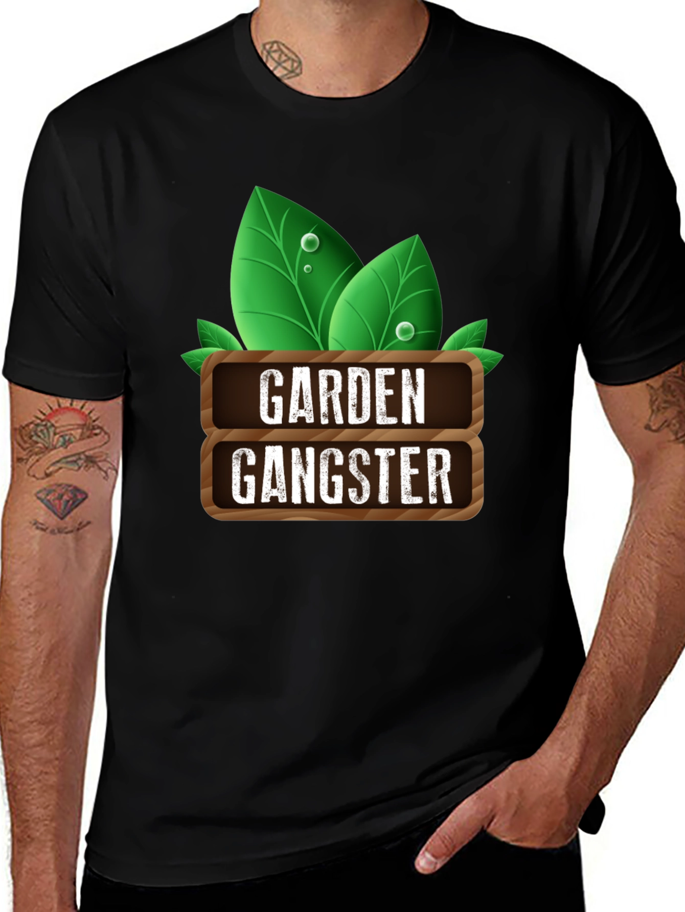 Garden Gangster Black T-Shirt
