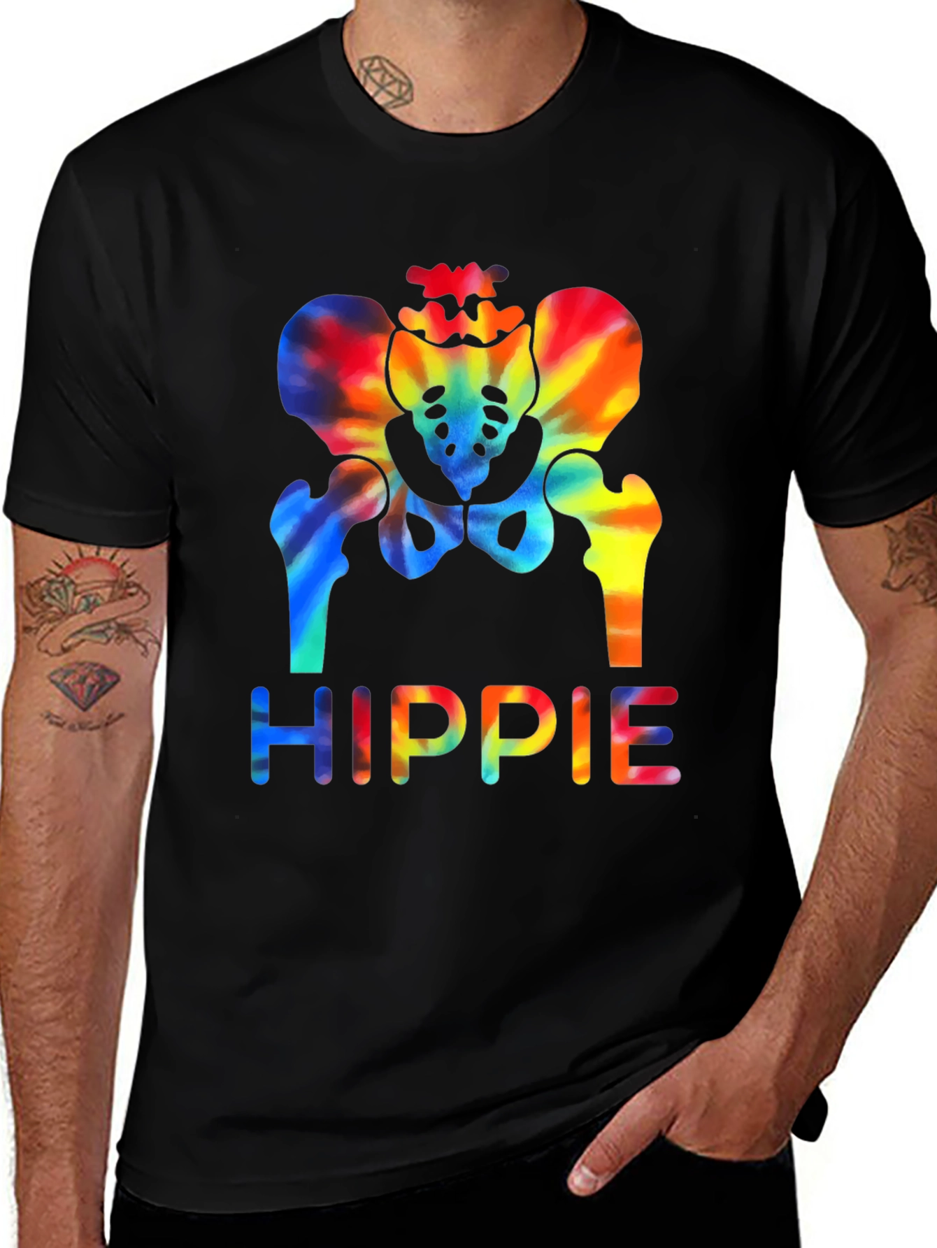 Variant 21 of Hippie Tie Dye Pelvis T-Shirt