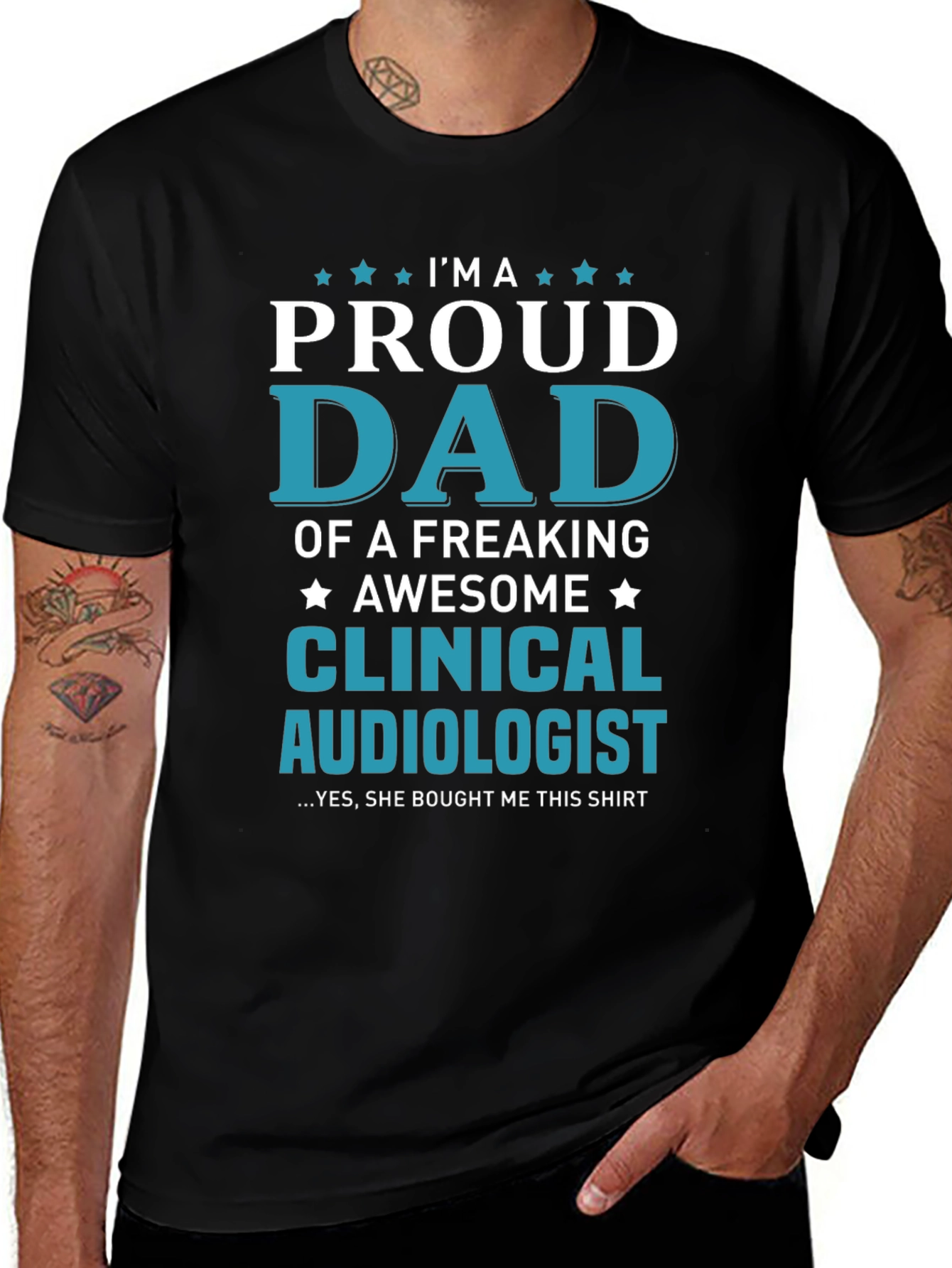 Proud Dad of a Clinical Audiologist T-Shirt