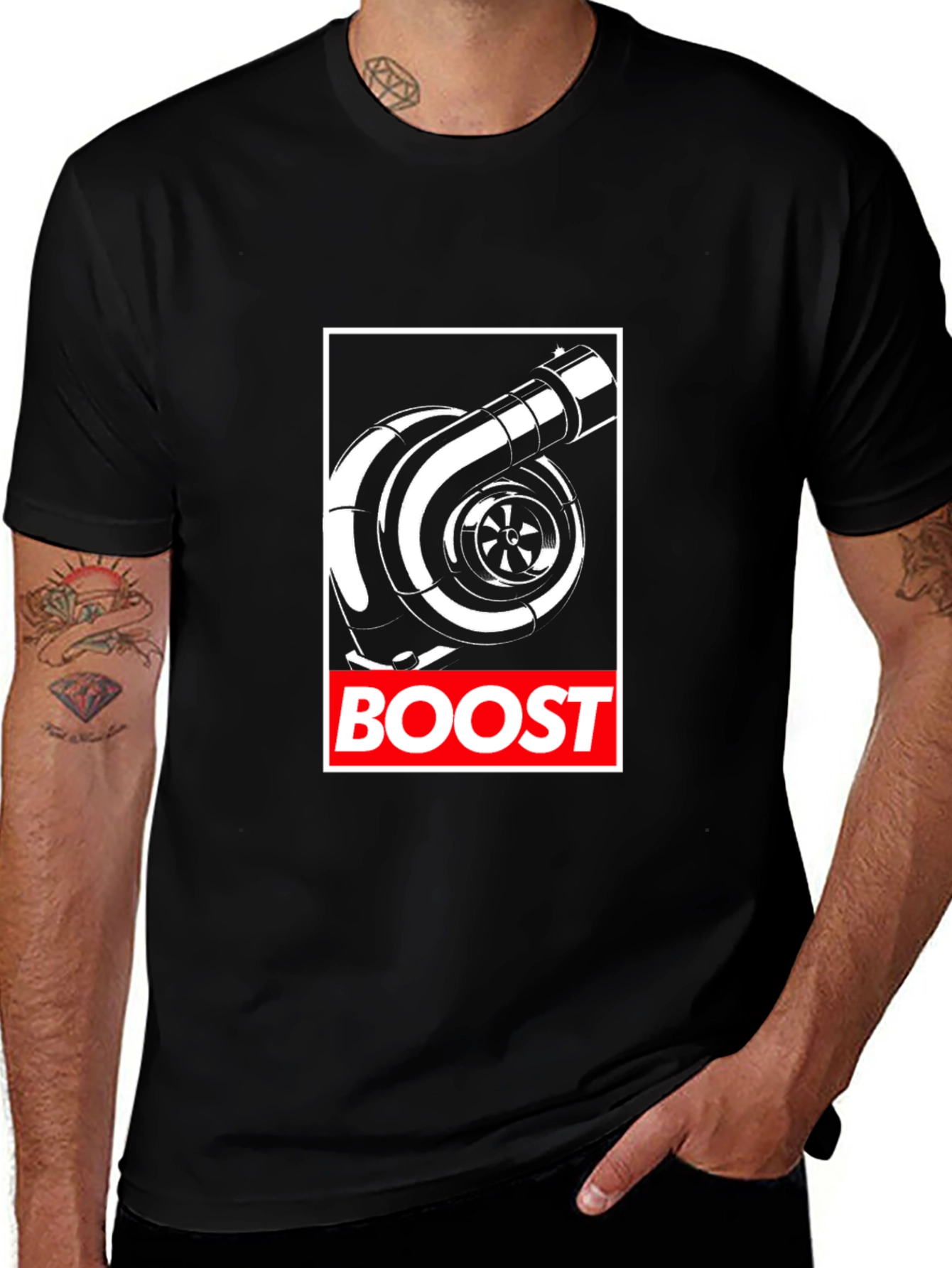 Boost Turbo Black T-Shirt - Car Enthusiast Tee