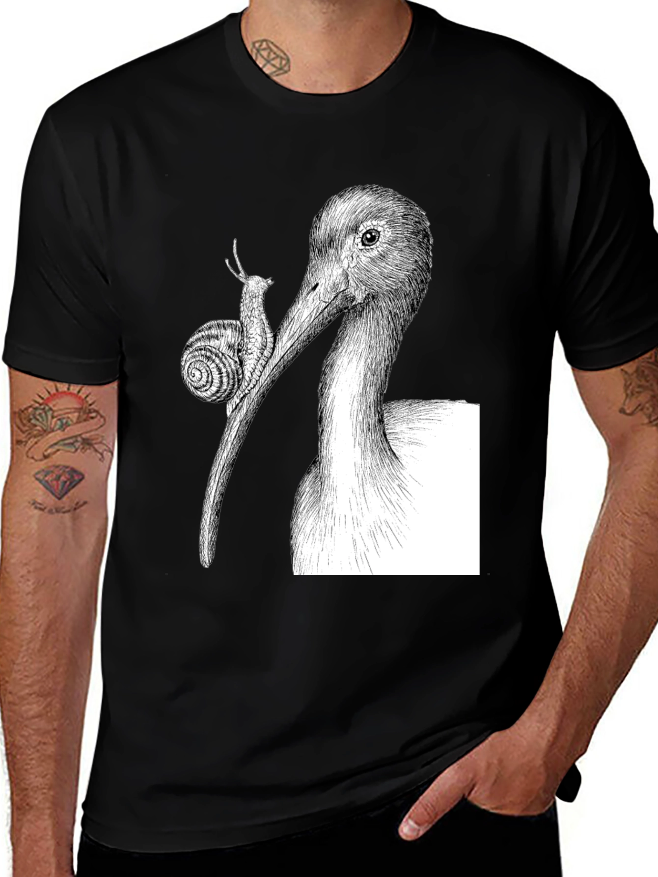 Variant 13 of Black Bird & Snail Graphic Tee