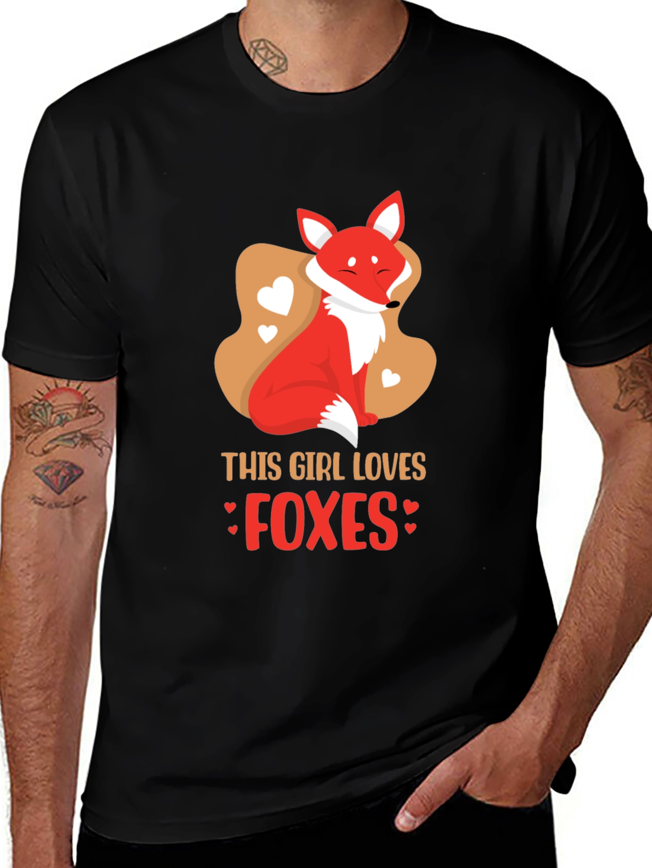 Variant 20 of This Girl Loves Foxes T-Shirt