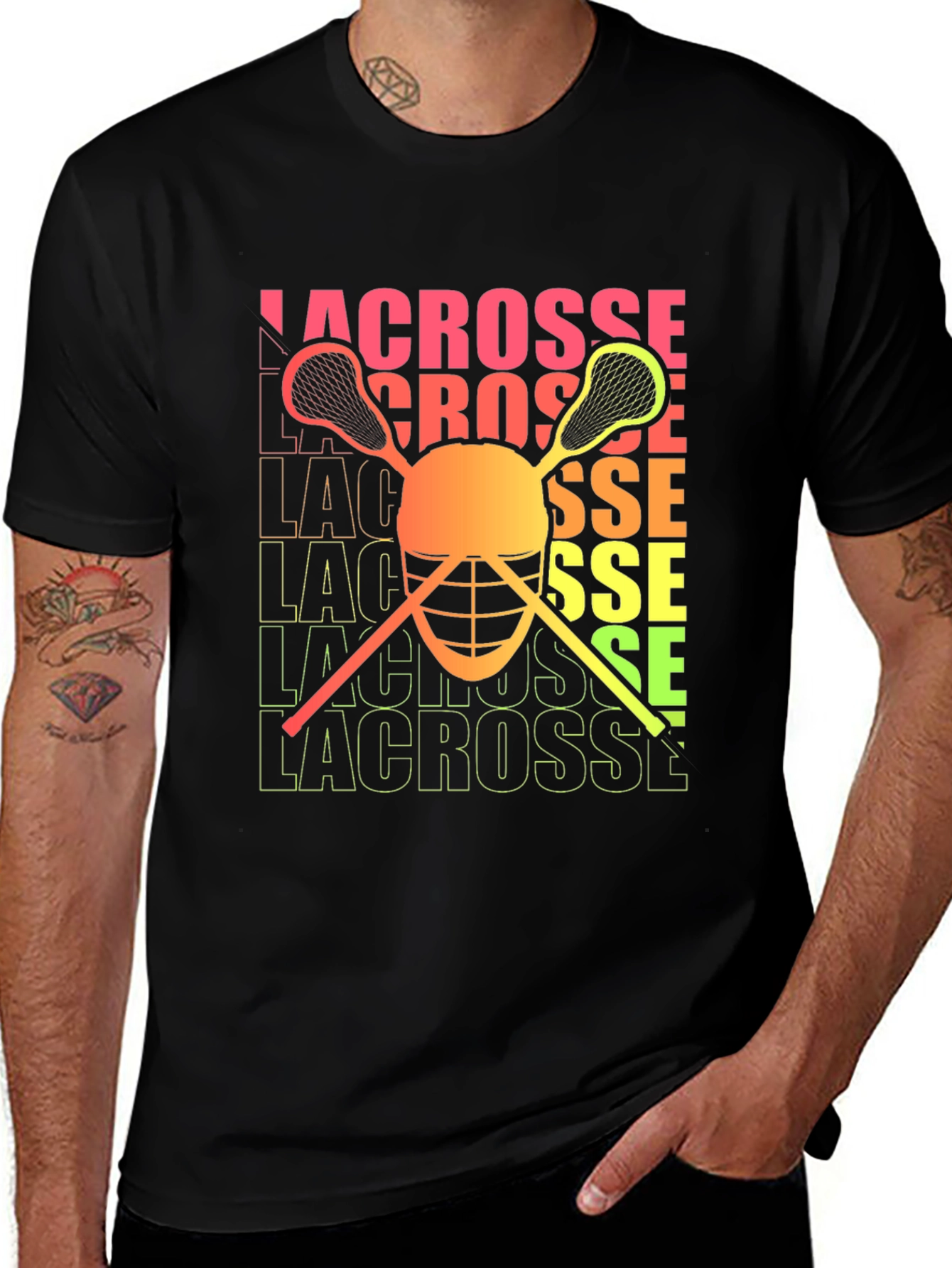 Retro Lacrosse Graphic Tee