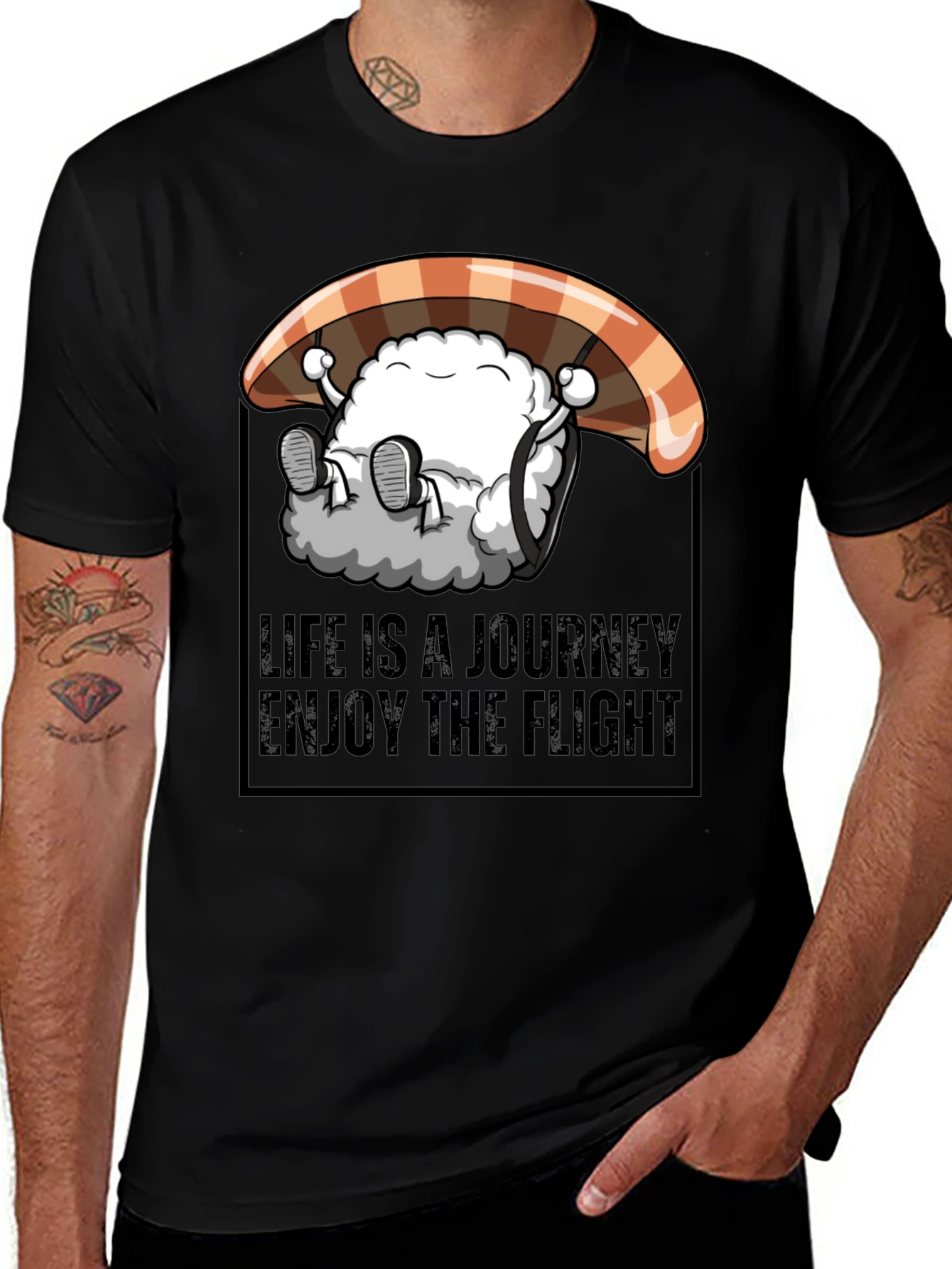 Variant 28 of Life is a Journey Enjoy The Flight T-Shirt