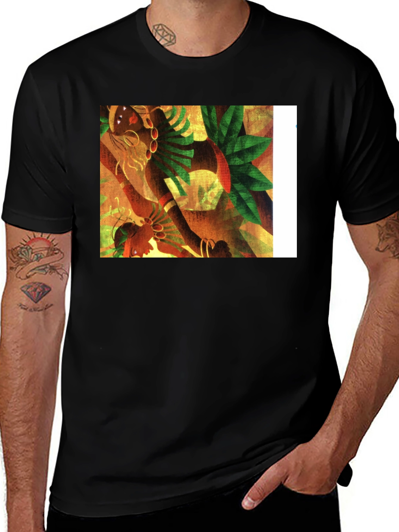 Variant 24 of Graphic Tee:  Jungle Art Design
