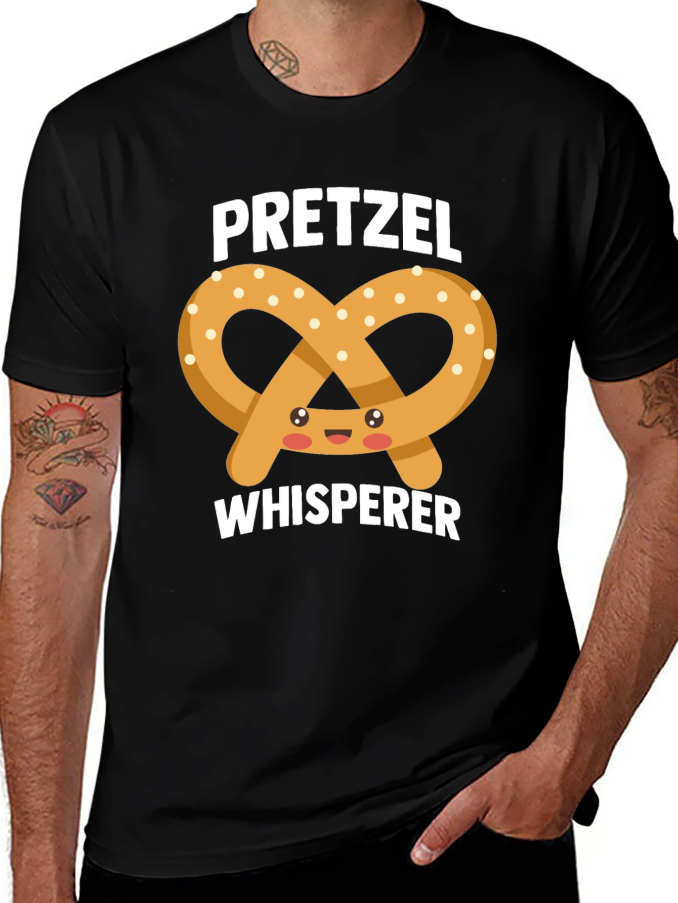 Variant 5 of Pretzel Whisperer Graphic T-Shirt - Foodie Tee