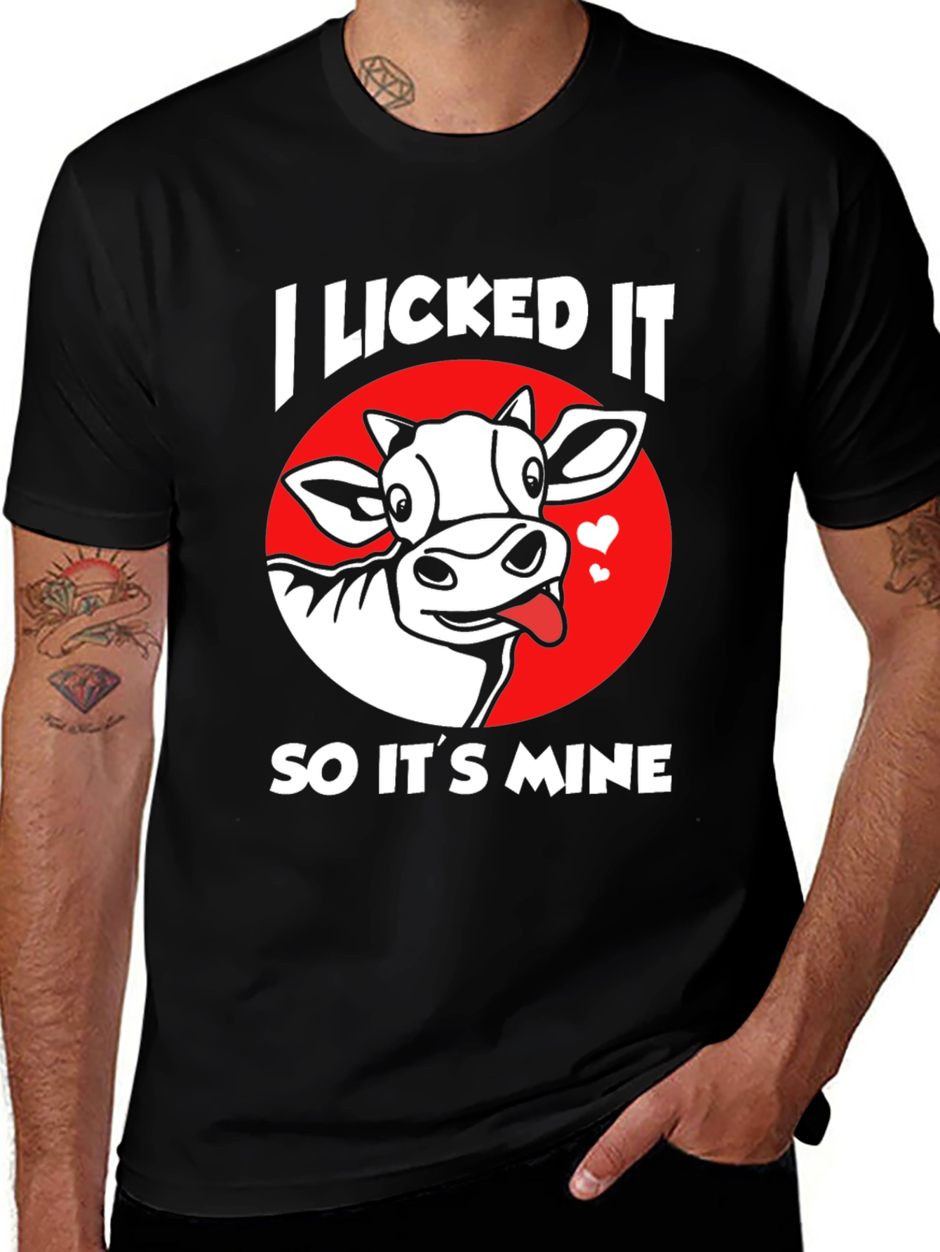Variant 5 of Funny Cow T-Shirt - I Licked It, So It's Mine
