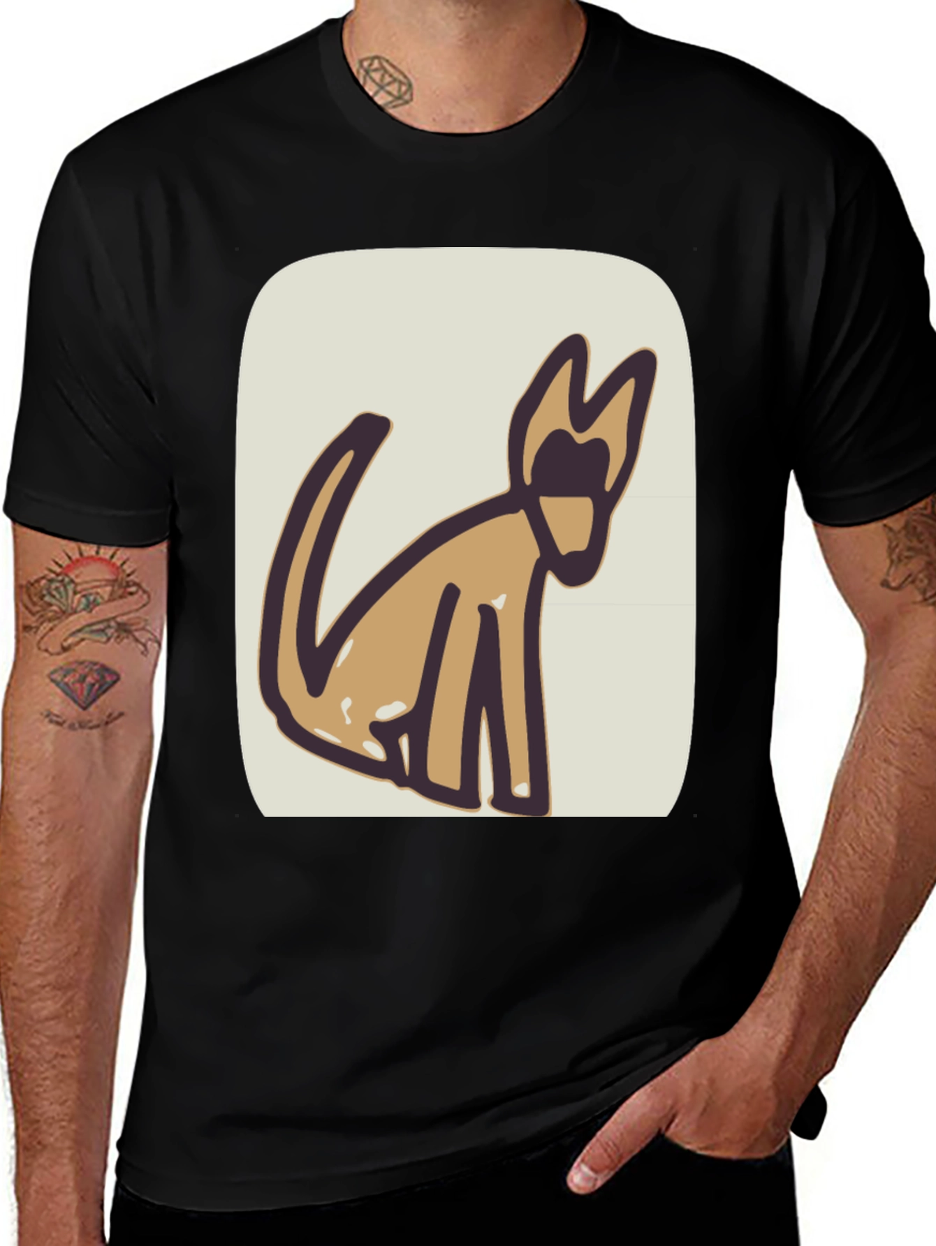 Variant 9 of Dog Graphic Tee - Casual Comfort