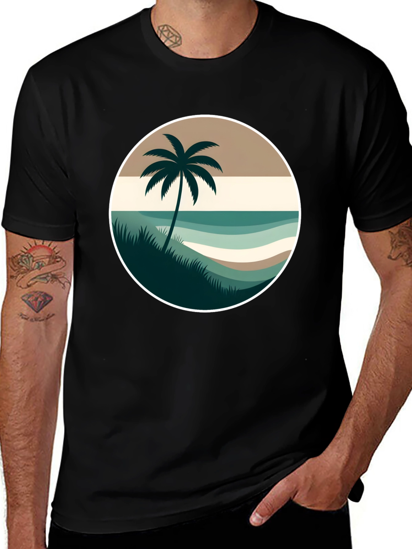 Variant 13 of Island Life Graphic Tee - Soft Cotton Blend