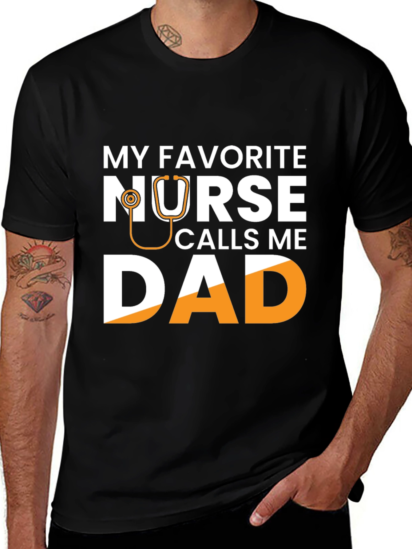 Variant 30 of My Favorite Nurse Calls Me Dad T-Shirt