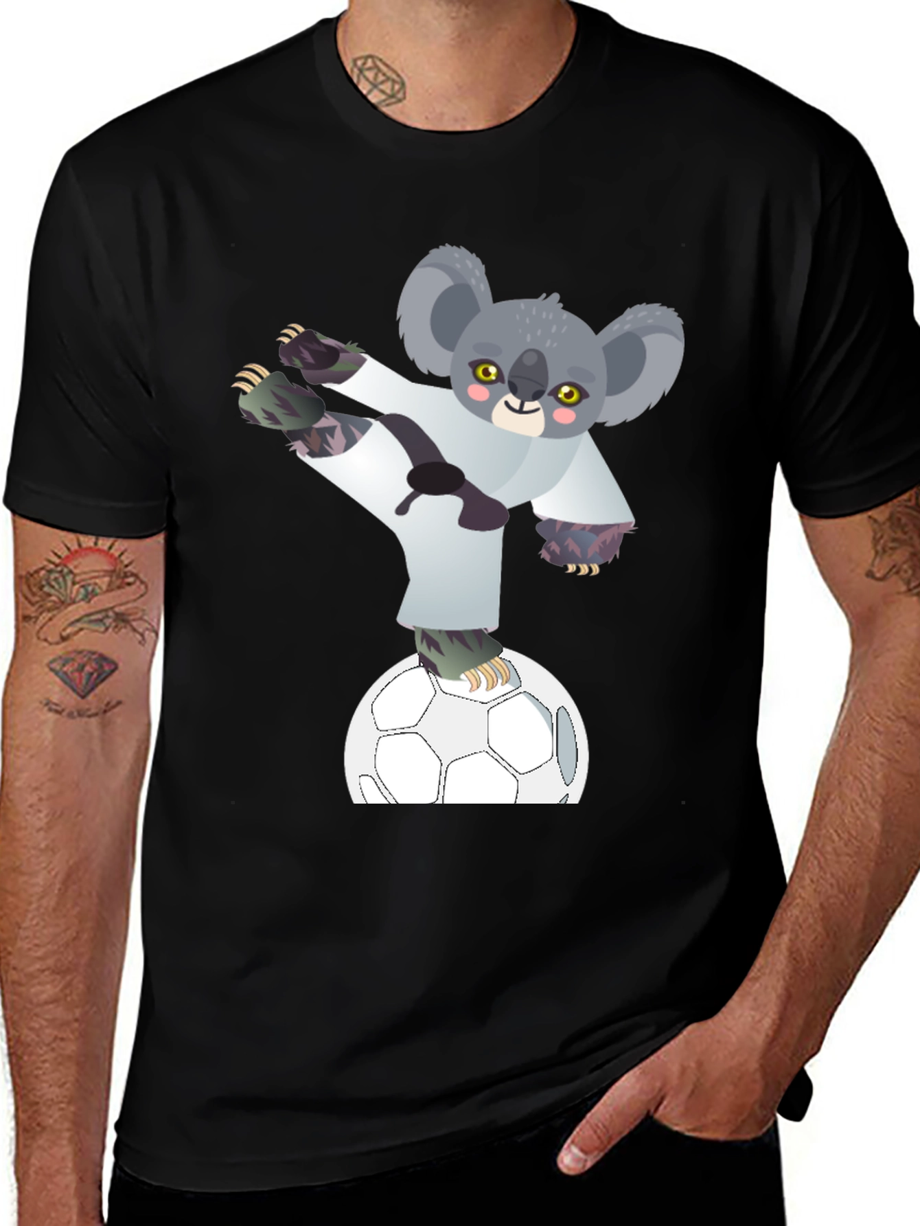Variant 17 of Karate Koala Soccer T-Shirt