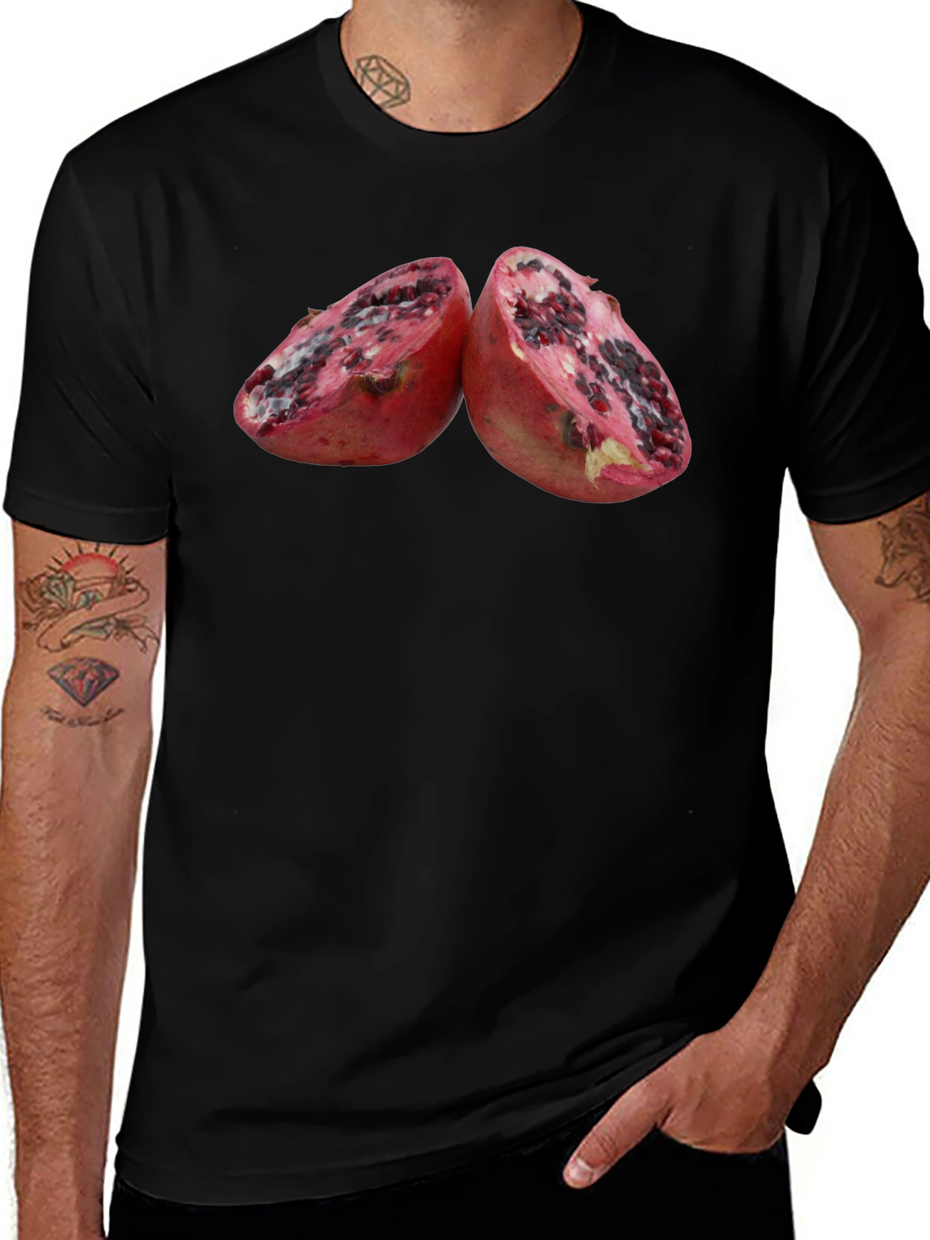 Pomegranate Slice Graphic T-Shirt
