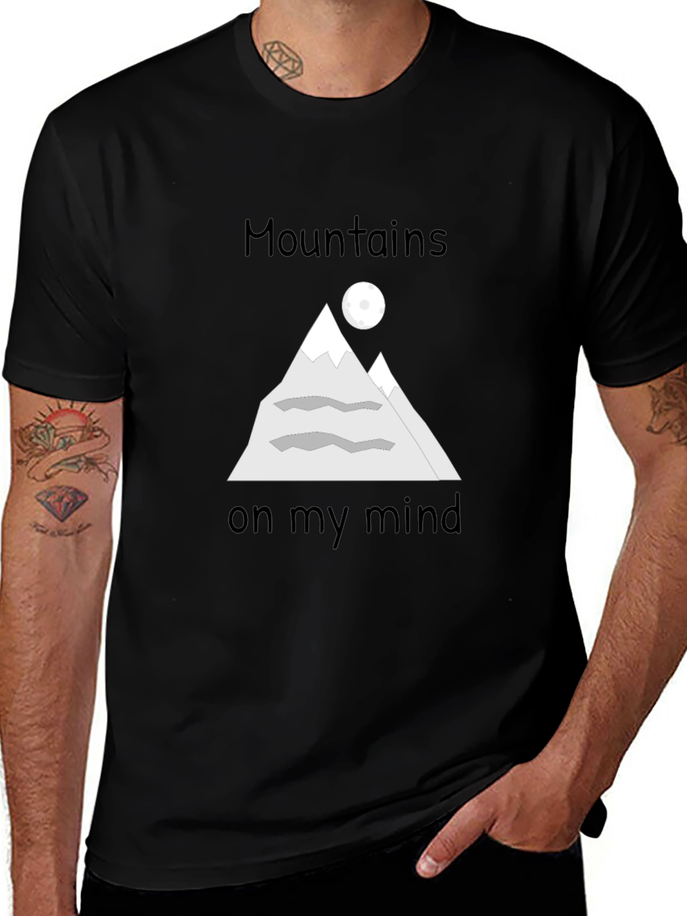 Variant 26 of Mountains On My Mind Graphic T-Shirt