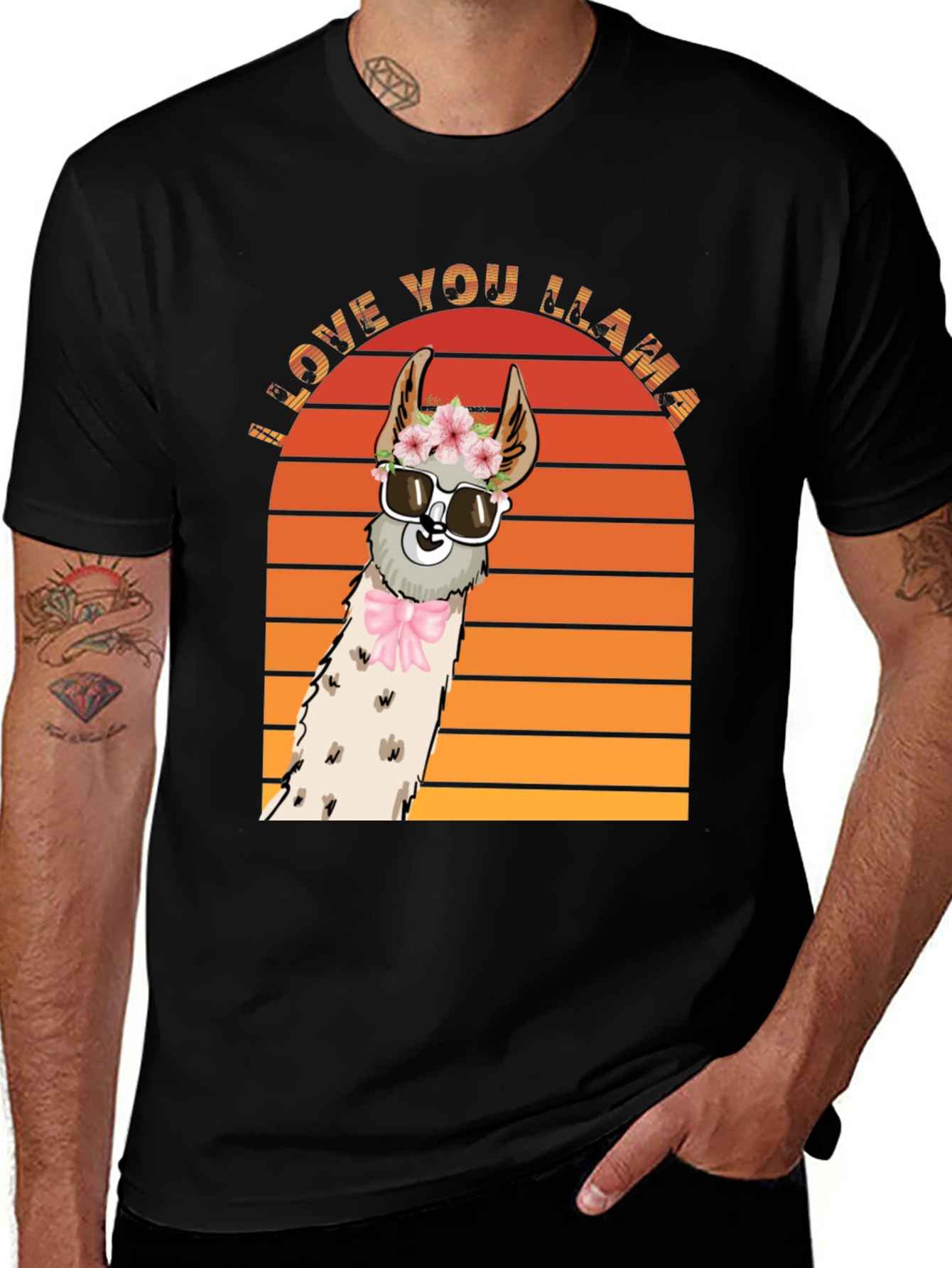 Variant 2 of Love You Llama Graphic Tee