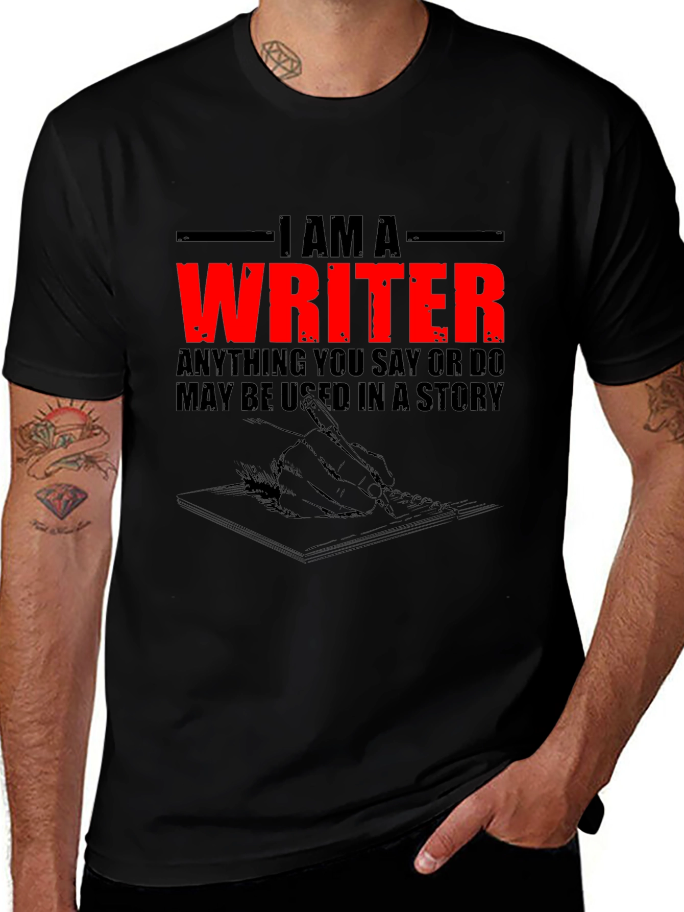 Variant 23 of I am a Writer T-Shirt