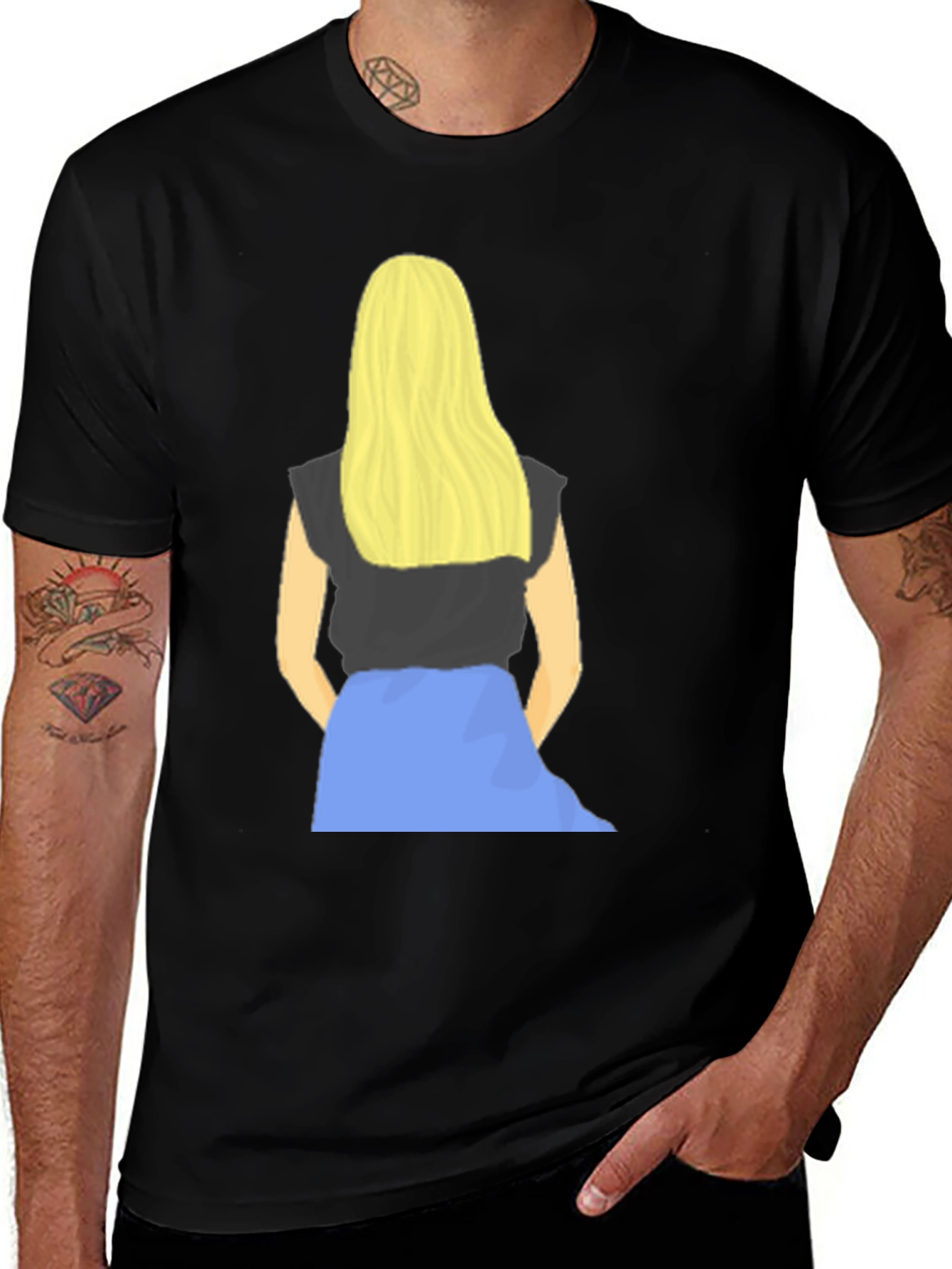 Variant 29 of Blonde Girl Graphic Tee - Stylish Casual Wear