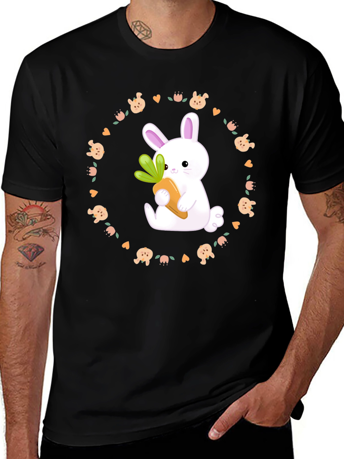 Variant 14 of Cute Bunny Carrot T-Shirt