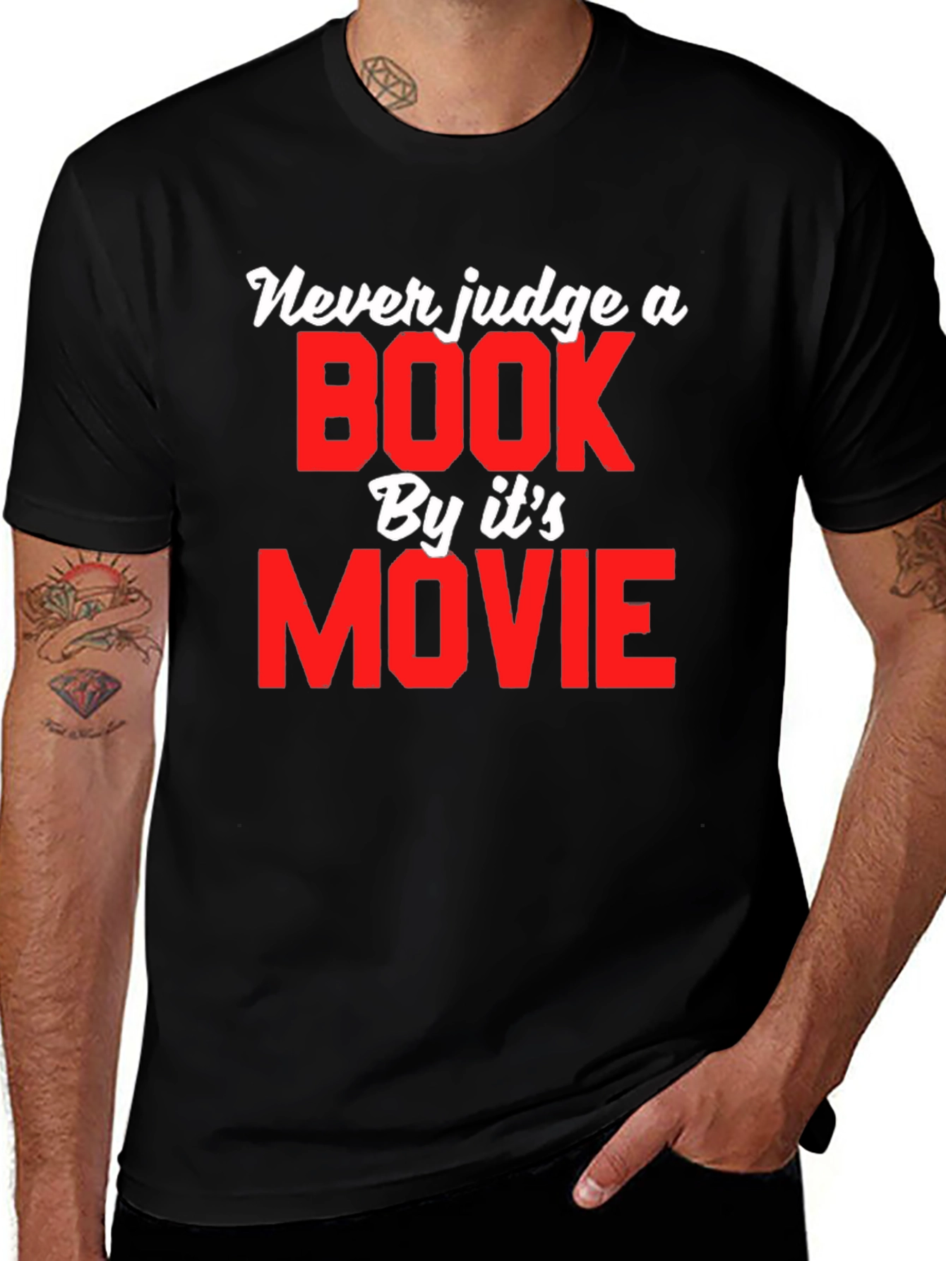 Variant 22 of Never Judge a Book by Its Movie T-Shirt