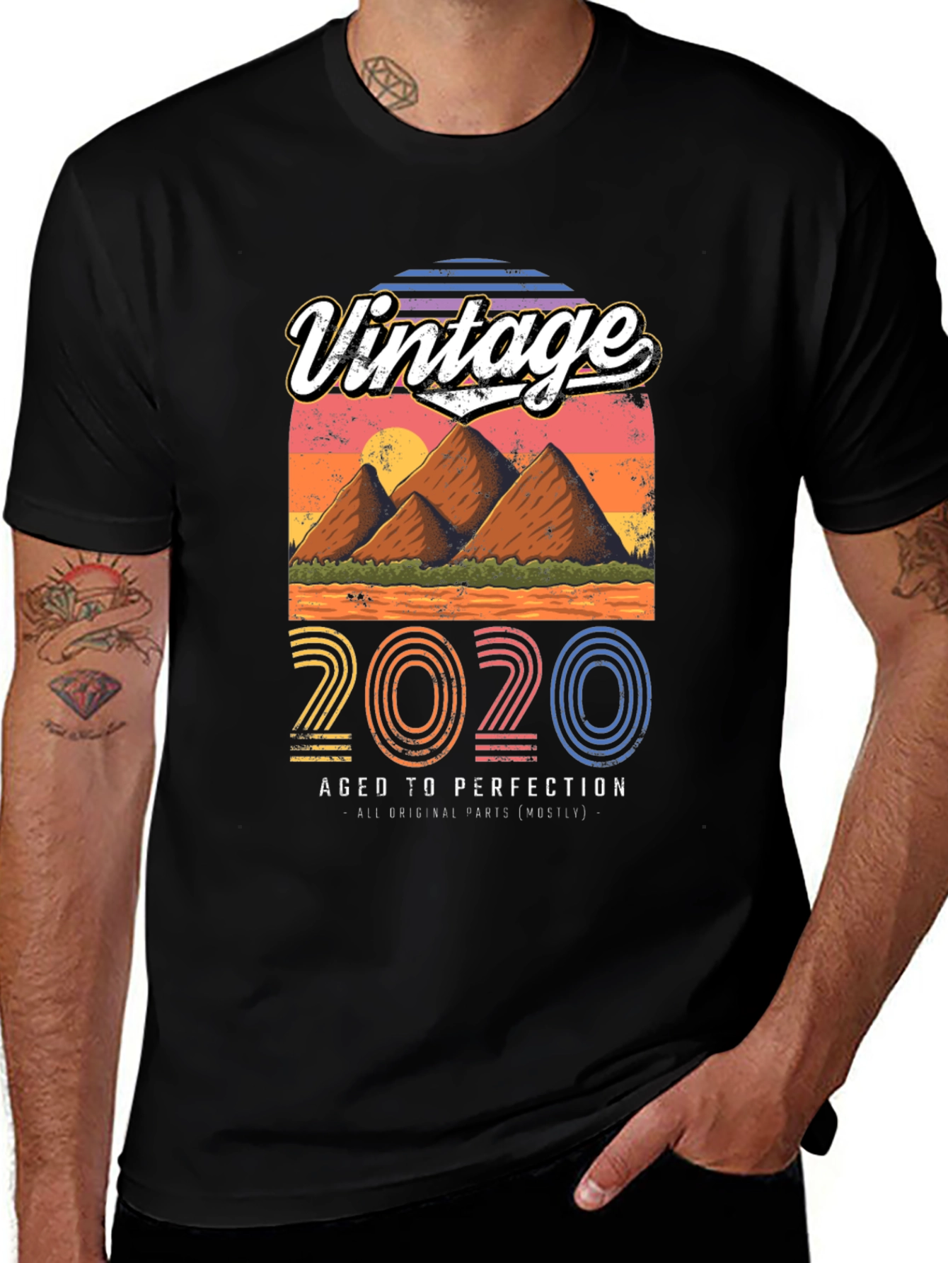 Variant 16 of Vintage 2020 Aged to Perfection T-Shirt
