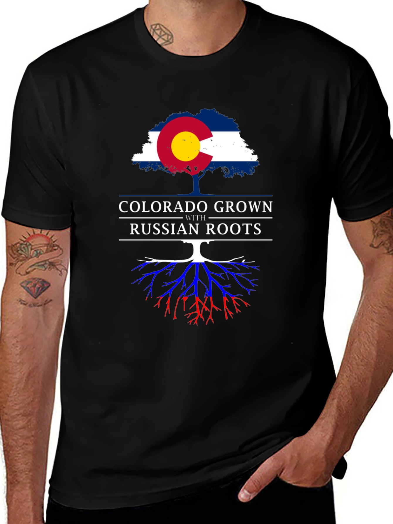 Colorado Grown with Russian Roots Graphic T-Shirt