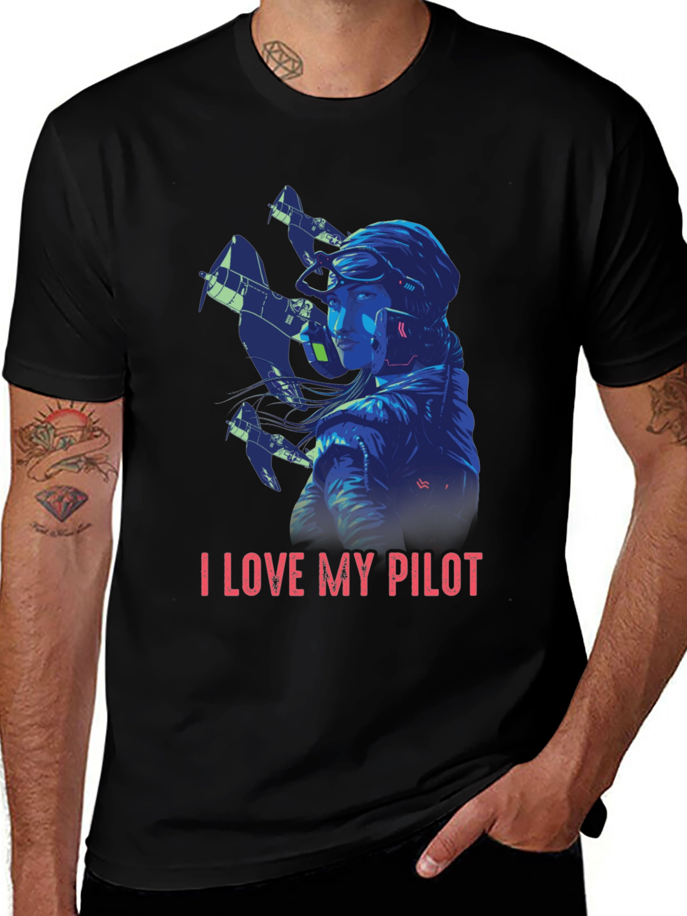 I Love My Pilot T-Shirt - Aviation Style