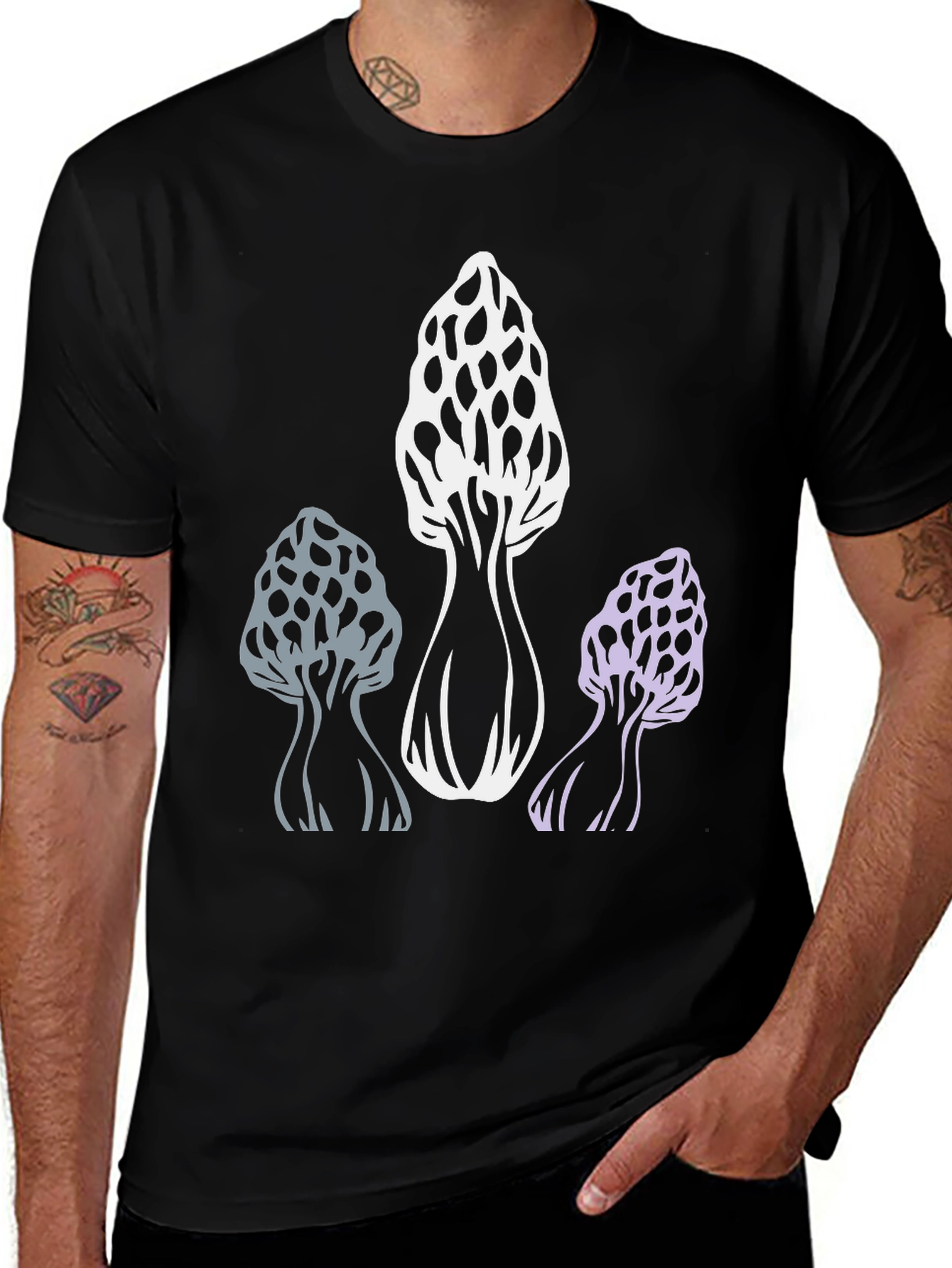 Mushroom Graphic T-Shirt - Morel Design