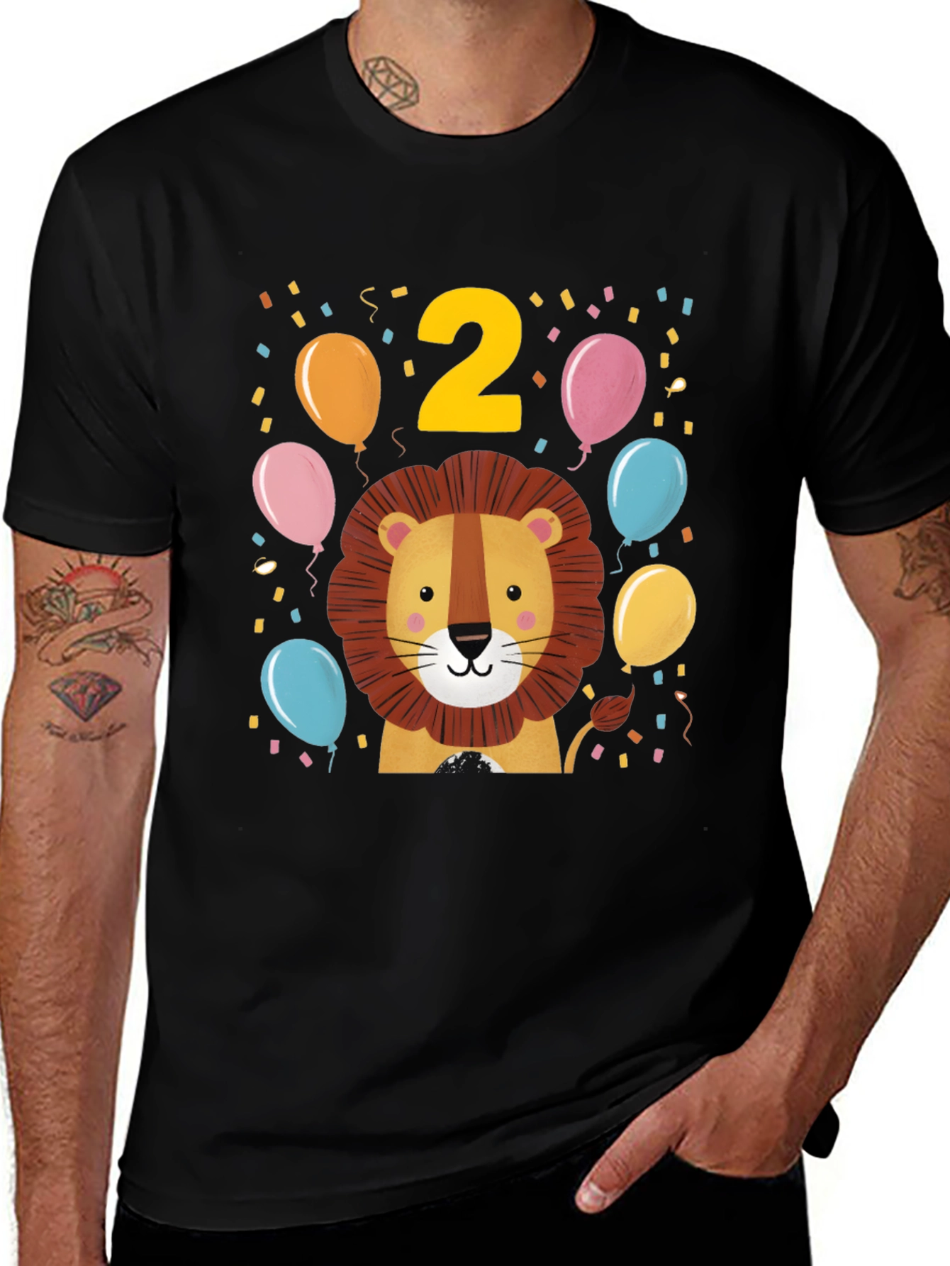 Variant 10 of Birthday Lion 2nd Birthday T-Shirt