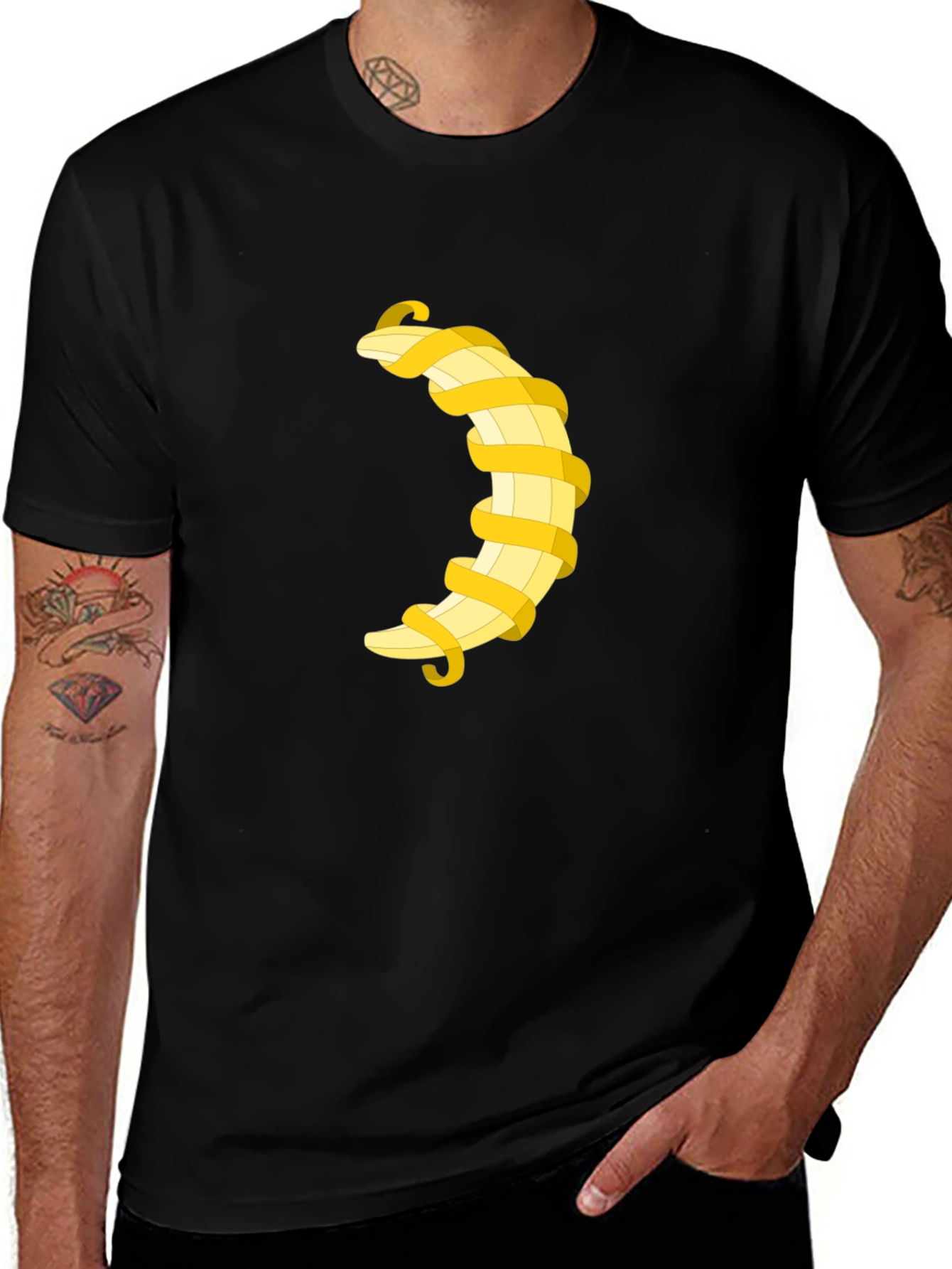 Variant 9 of Banana Peel T-Shirt - Fun, Unique Design