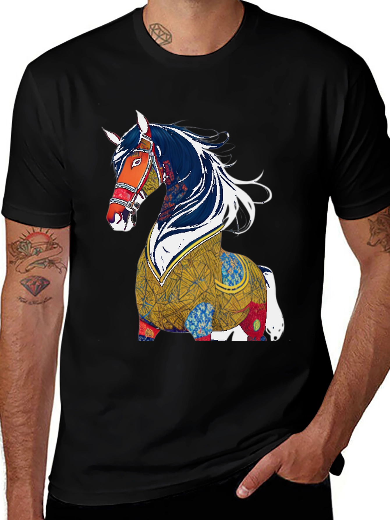 Variant 14 of Horse Graphic Tee - Stylish & Unique Design