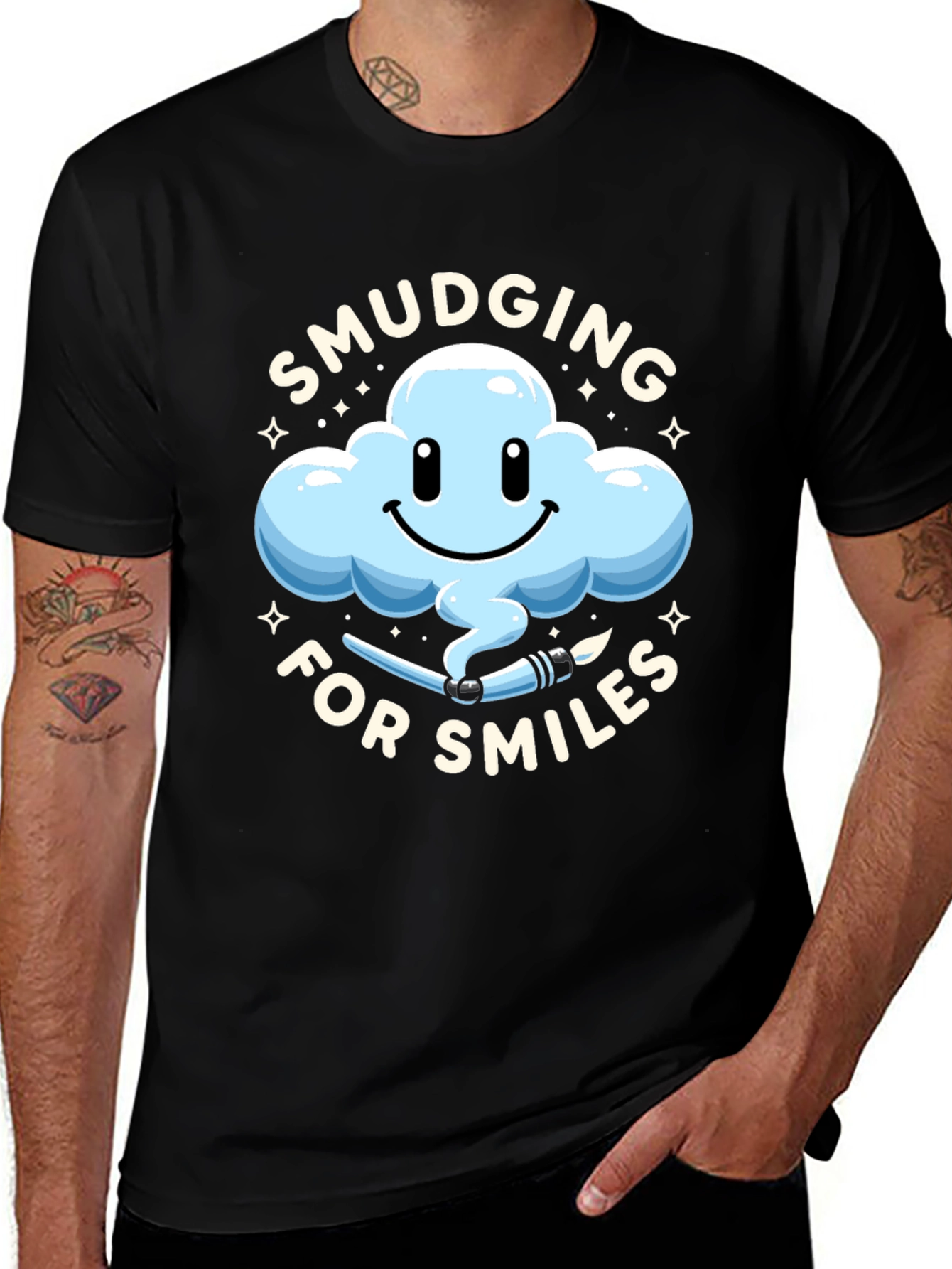 Variant 6 of Smudging for Smiles Graphic T-Shirt