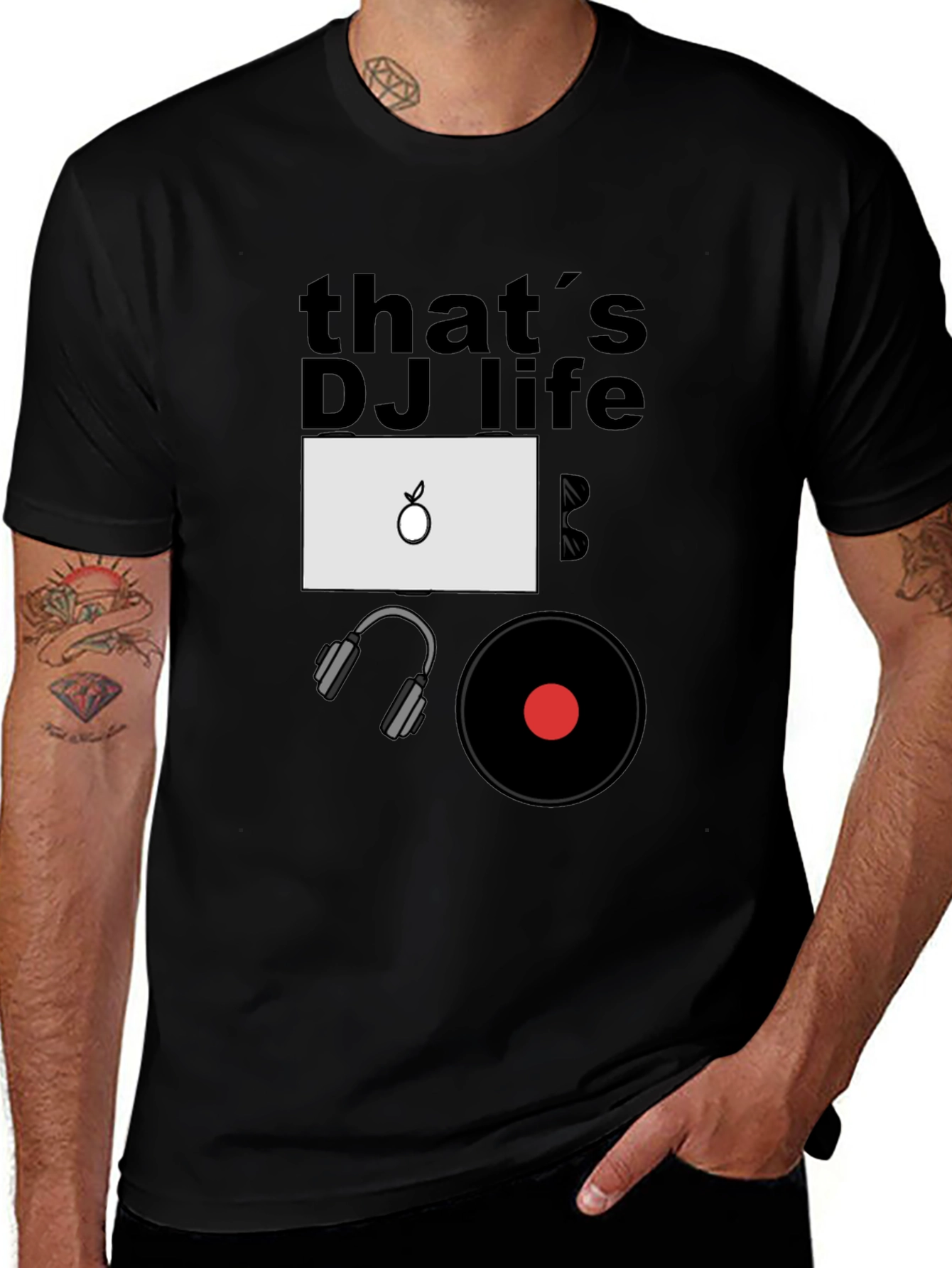 Variant 25 of That's DJ Life Graphic Tee - Music Lover Shirt