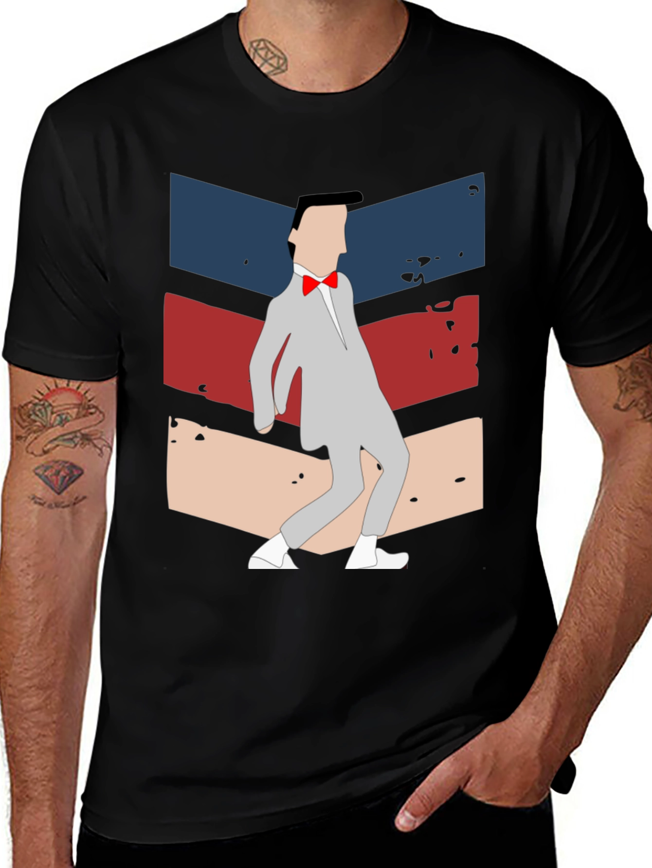 Variant 24 of Retro Style Silhouette Graphic Tee