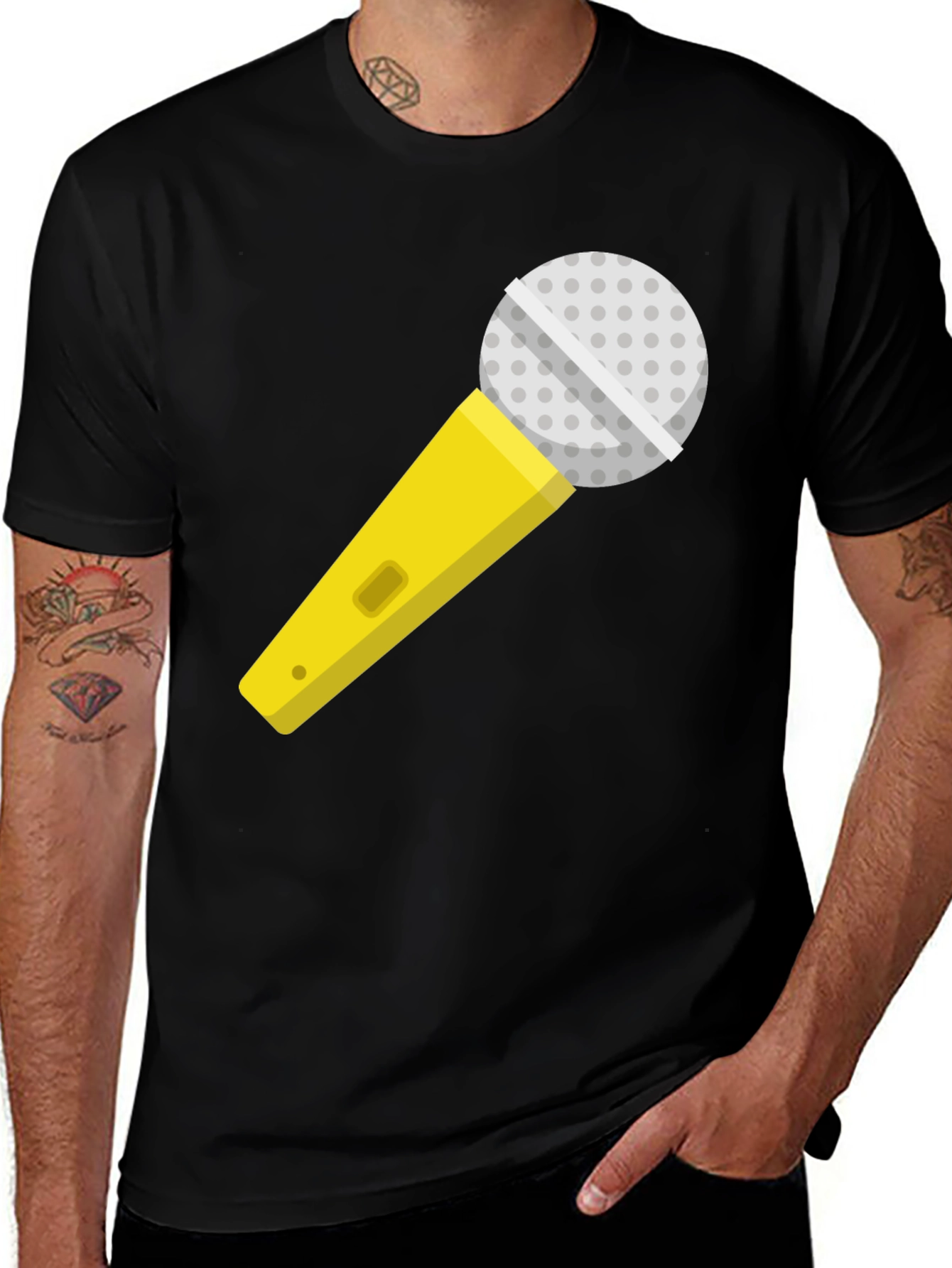 Variant 20 of Microphone Graphic T-Shirt - Singer, Karaoke Ready