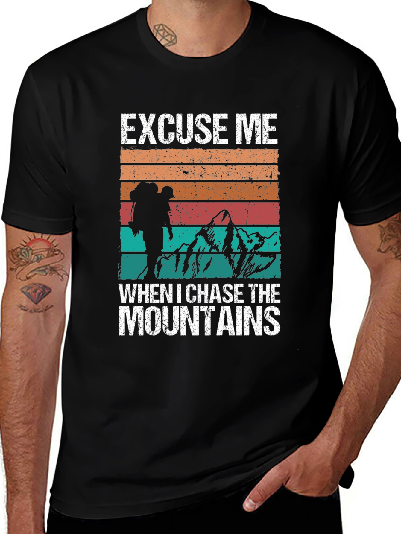 Variant 2 of Excuse Me, Mountains T-Shirt
