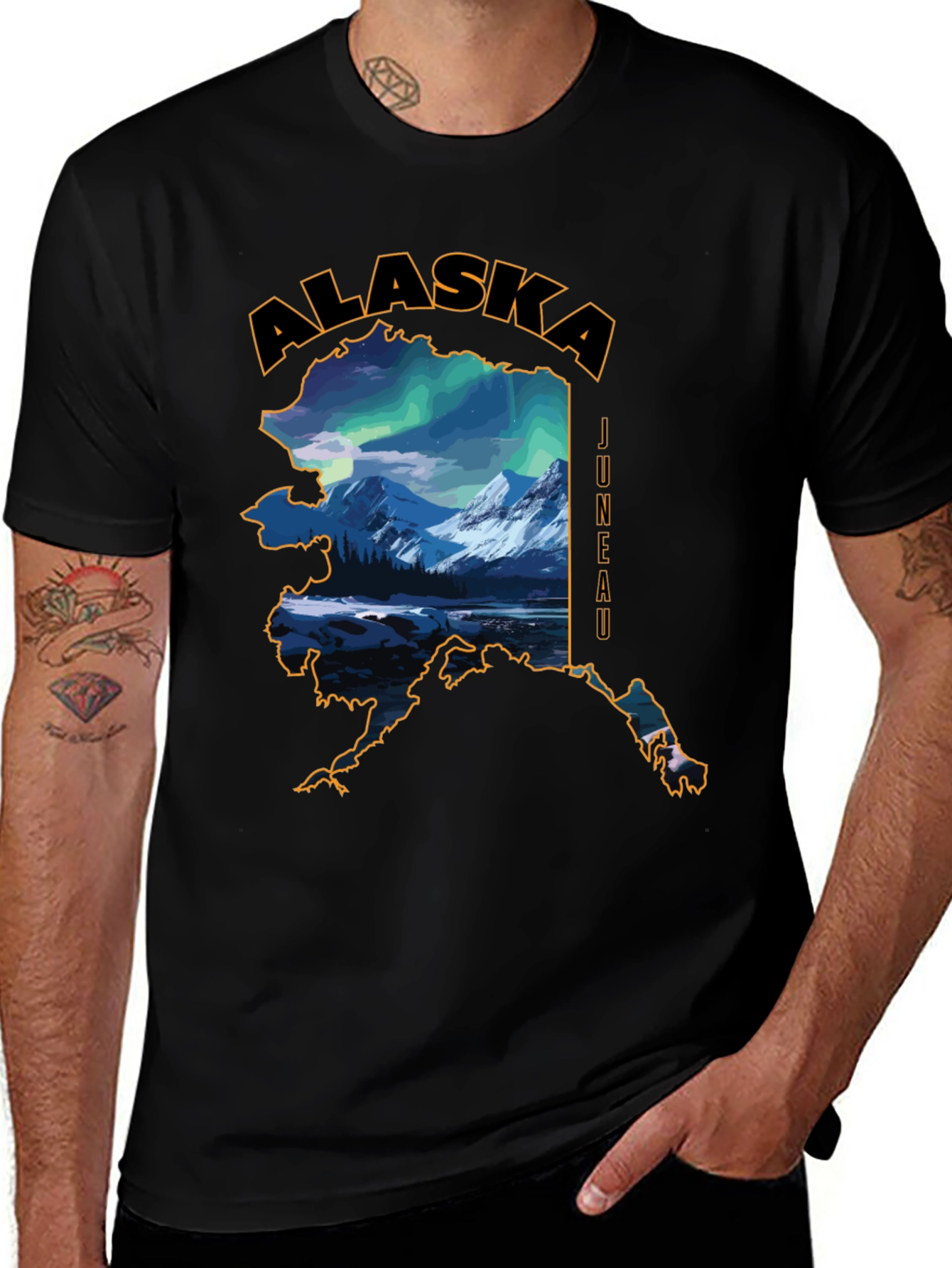 Alaska Aurora T-Shirt | Juneau Graphic Tee