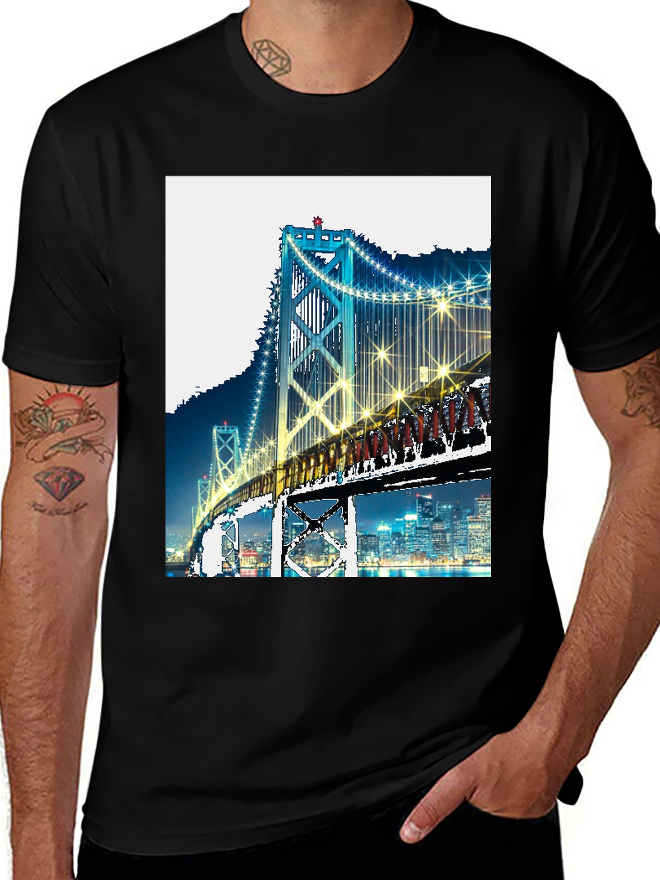 Night Bridge Graphic Tee