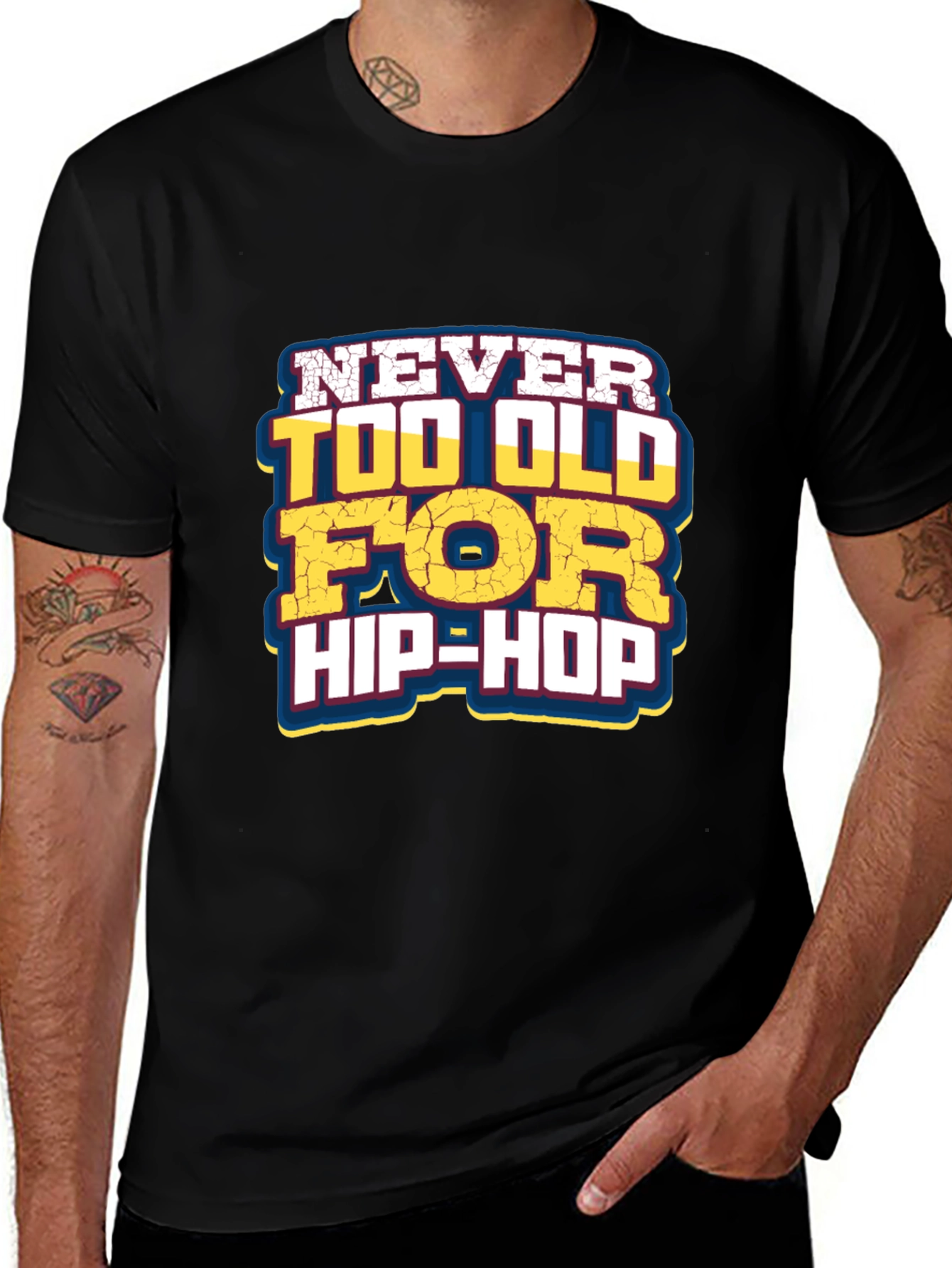 Variant 3 of Never Too Old For Hip-Hop Graphic Tee