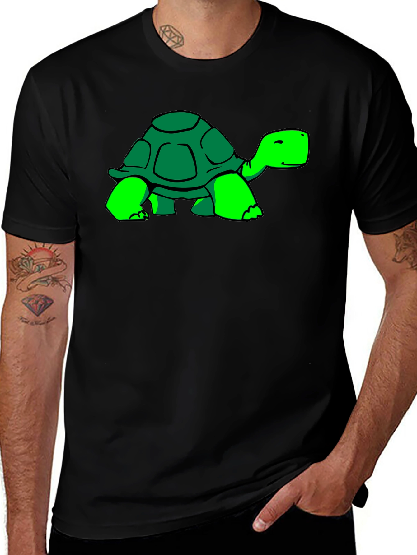Variant 13 of Turtle Graphic Tee - Casual Comfort