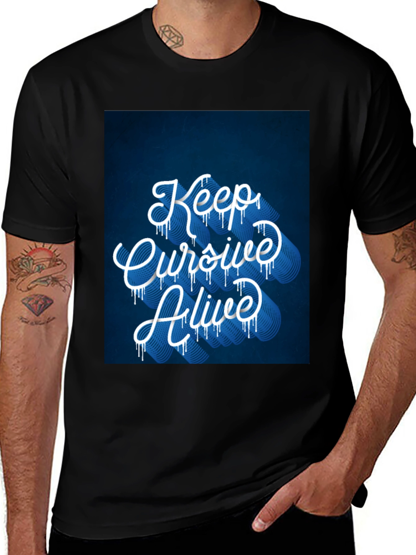 Keep Cursive Alive Graphic Tee