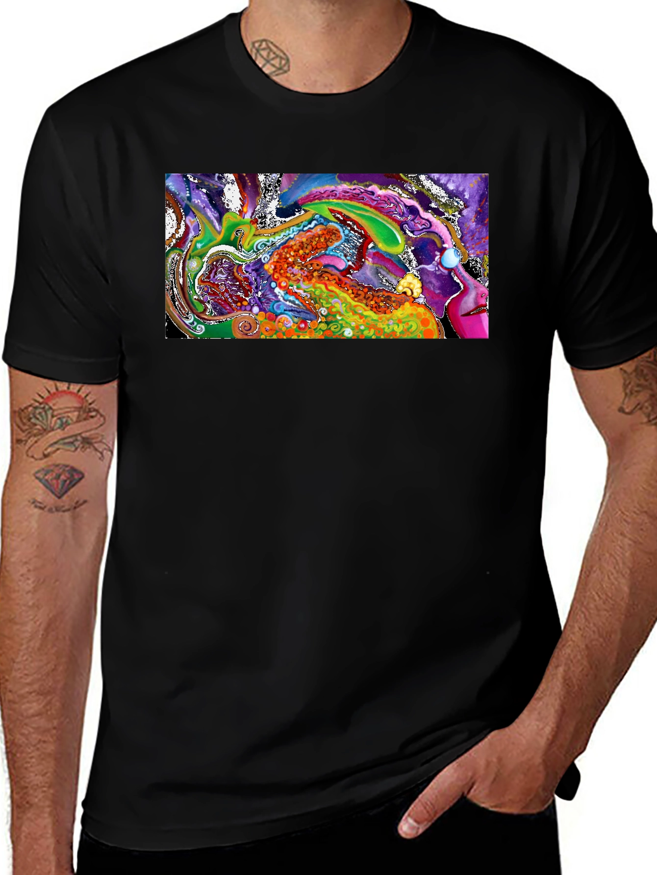 Variant 18 of Abstract Art Graphic T-Shirt