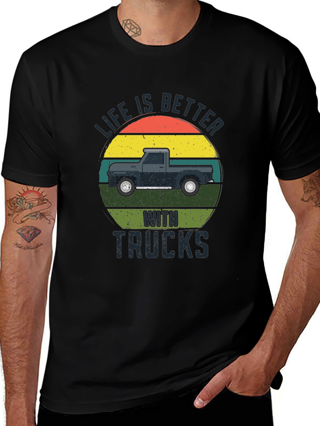 Variant 15 of Life is Better with Trucks Graphic Tee