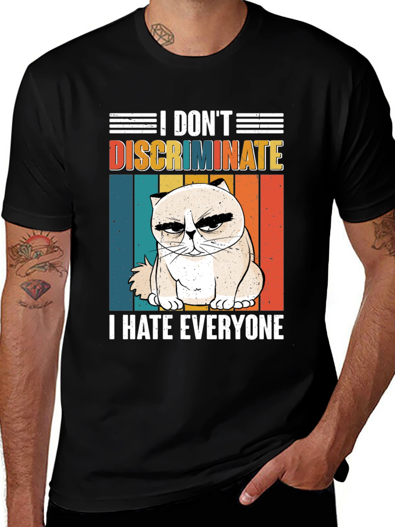 Variant 16 of I Hate Everyone Grumpy Cat T-Shirt